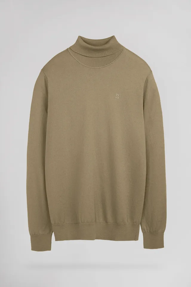 Teddy Smith P-Marcellus pull col roulé beige slim