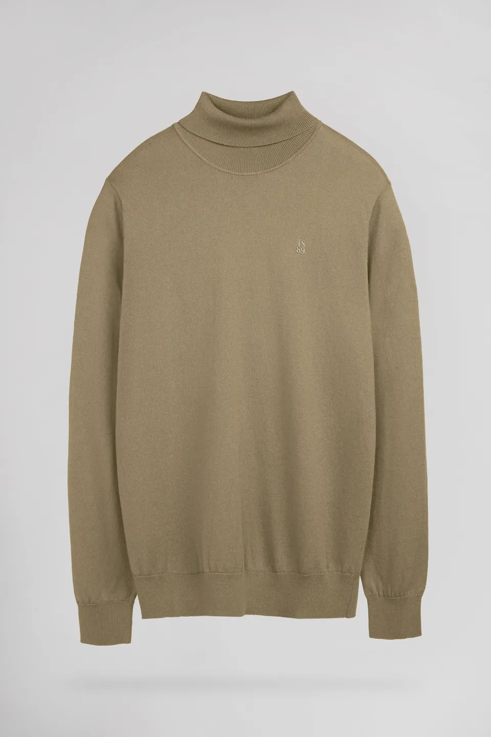 Teddy Smith P-Marcellus pull col roulé beige slim