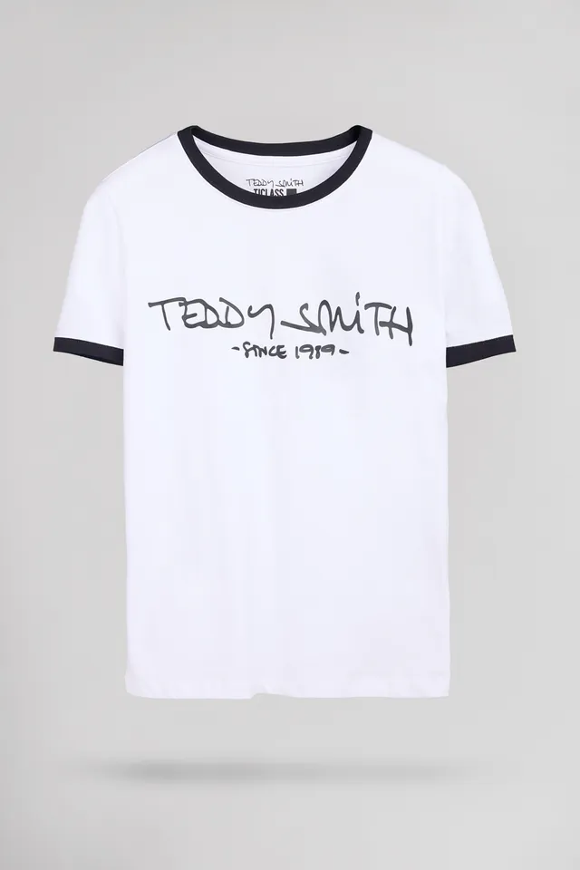 Teddy Smith Ticlass MC t-shirt blanc coton homme