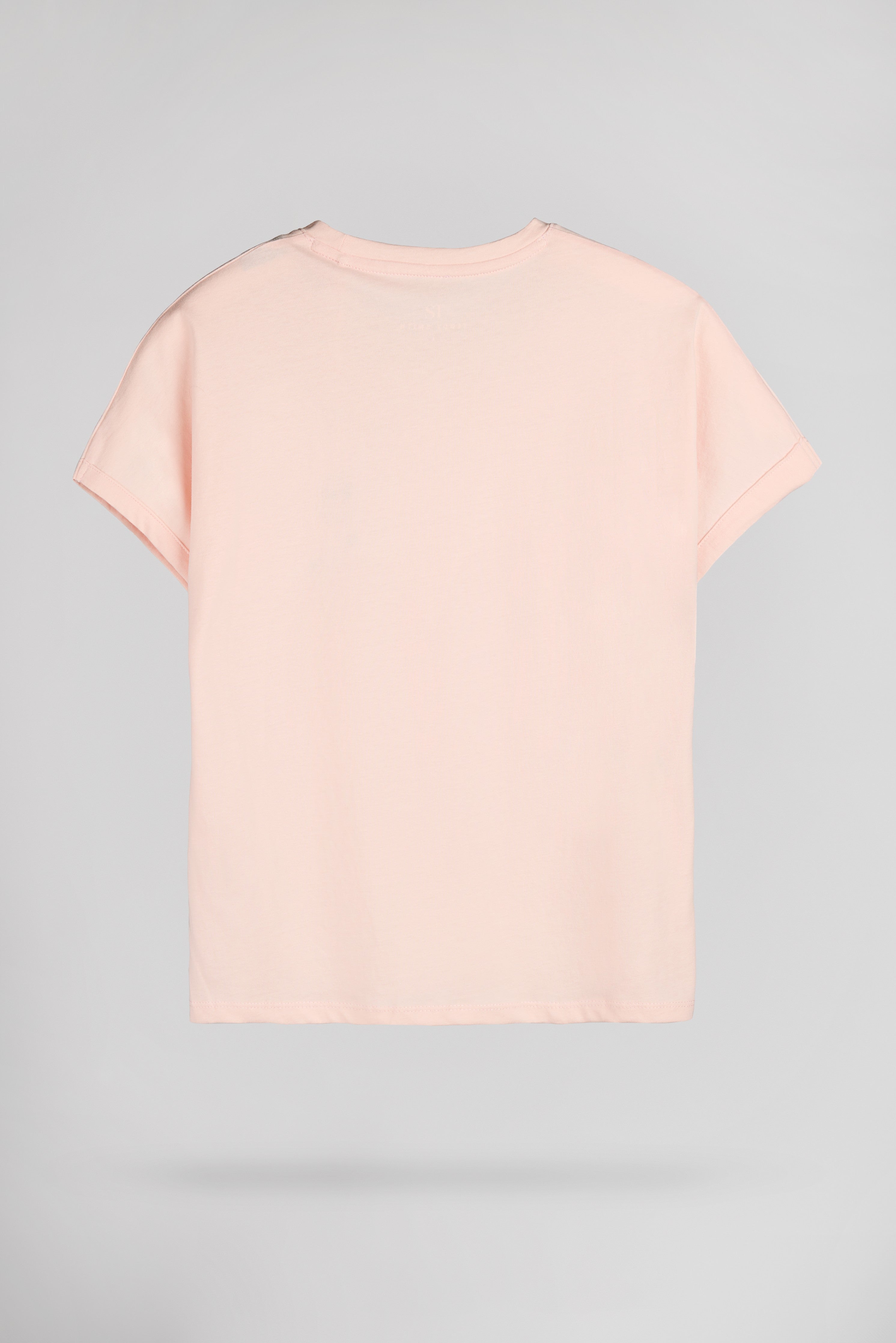 Teddy Smith T-Diana MC t-shirt rose strass coton