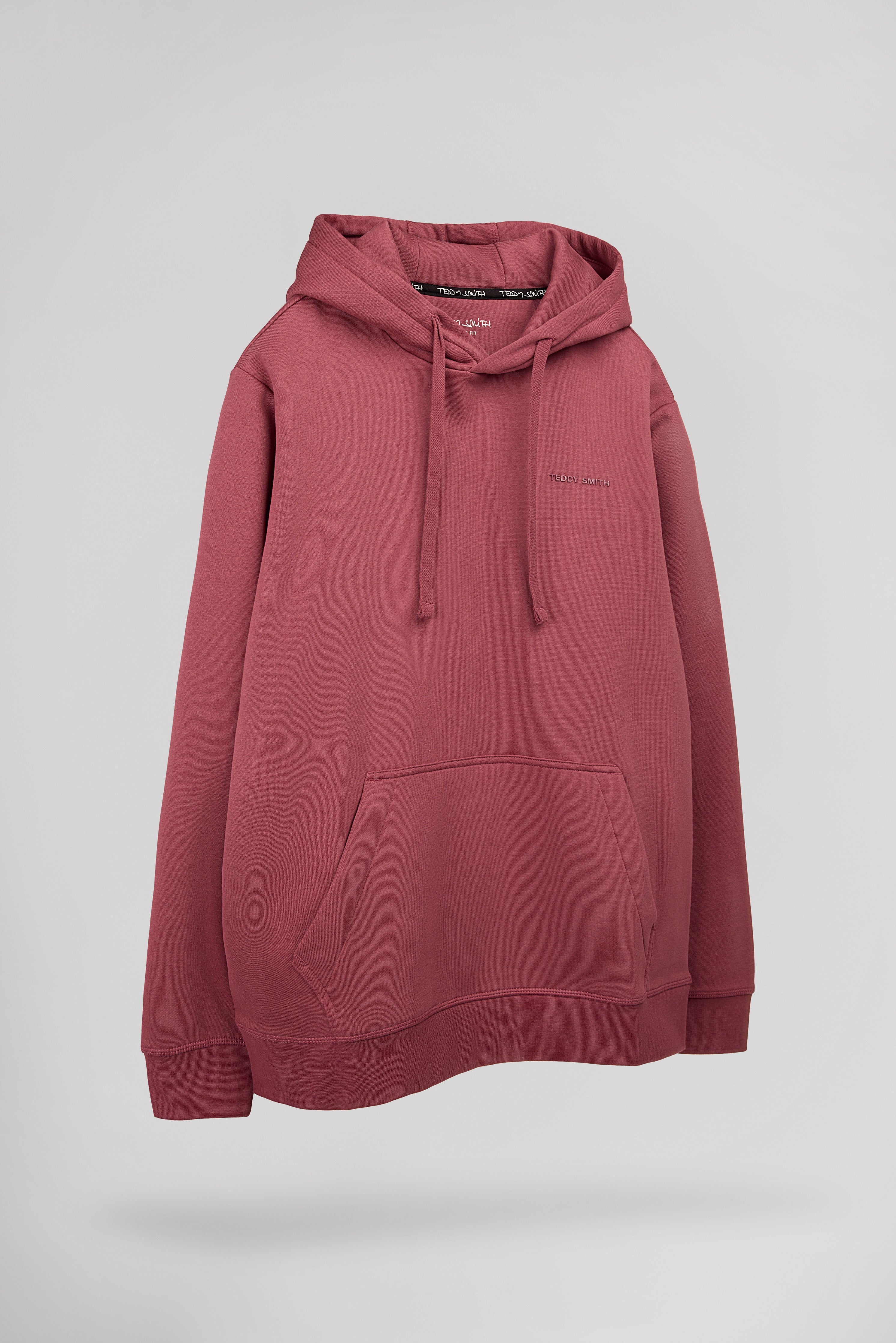 Teddy Smith S-Nark Hoody sweat capuche framboise homme
