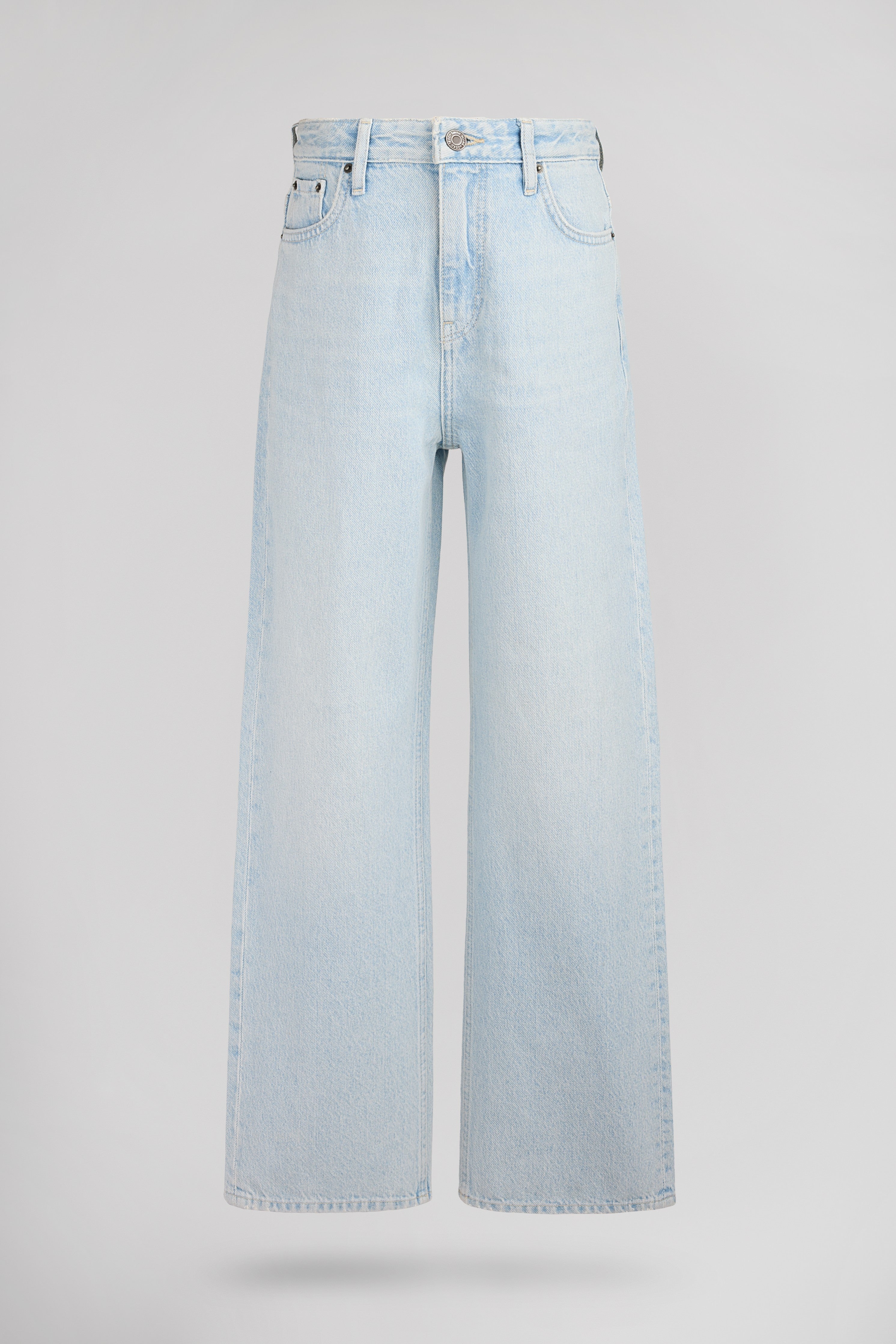 Teddy Smith P-Electra JR jean large taille haute bleached
