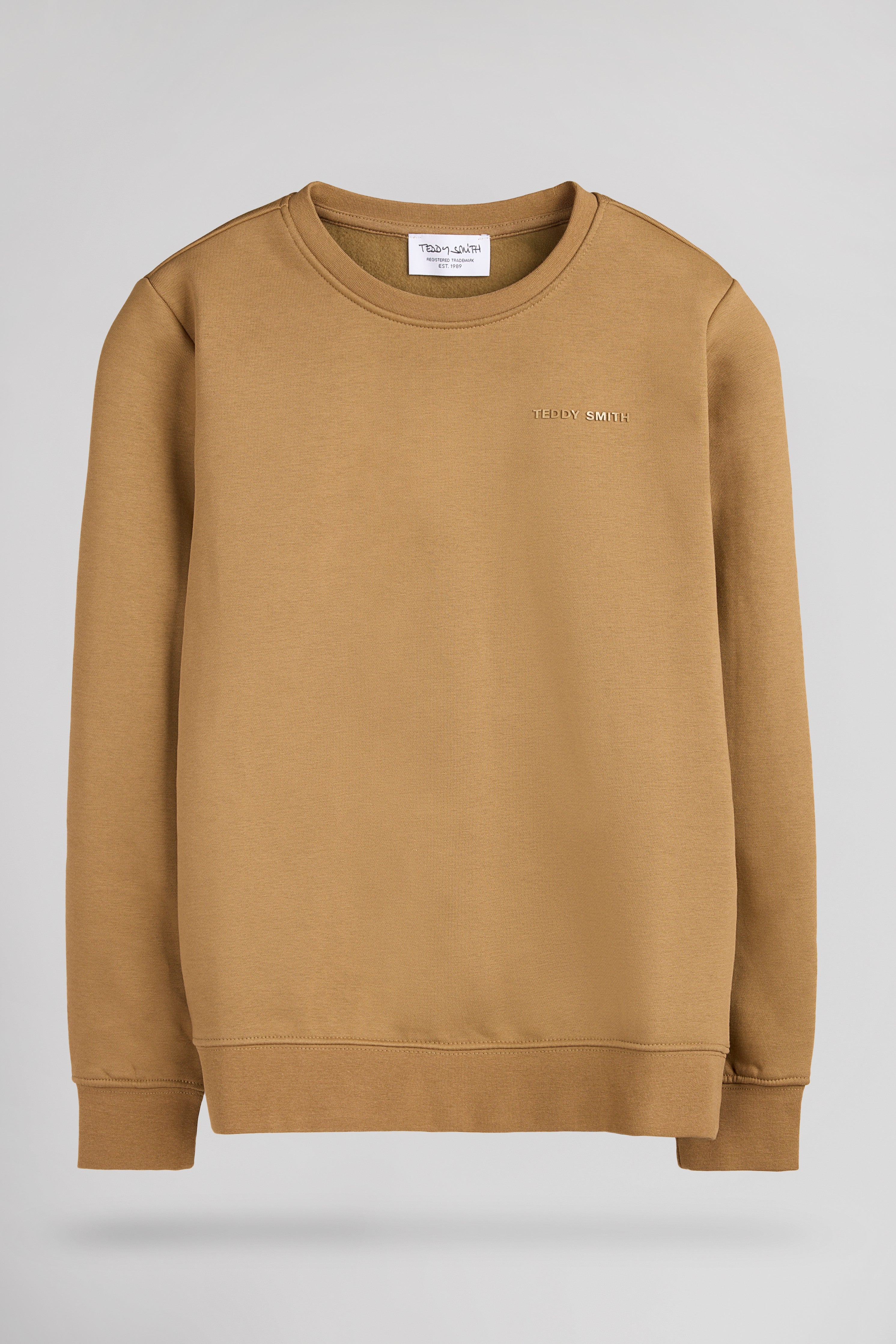 TEDDY SMITH S-NARK RC JR sweat noisette garçon