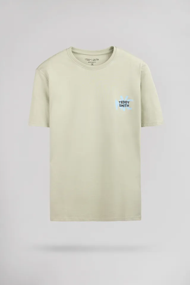 Teddy Smith T-Nyc t-shirt vert sauge col rond