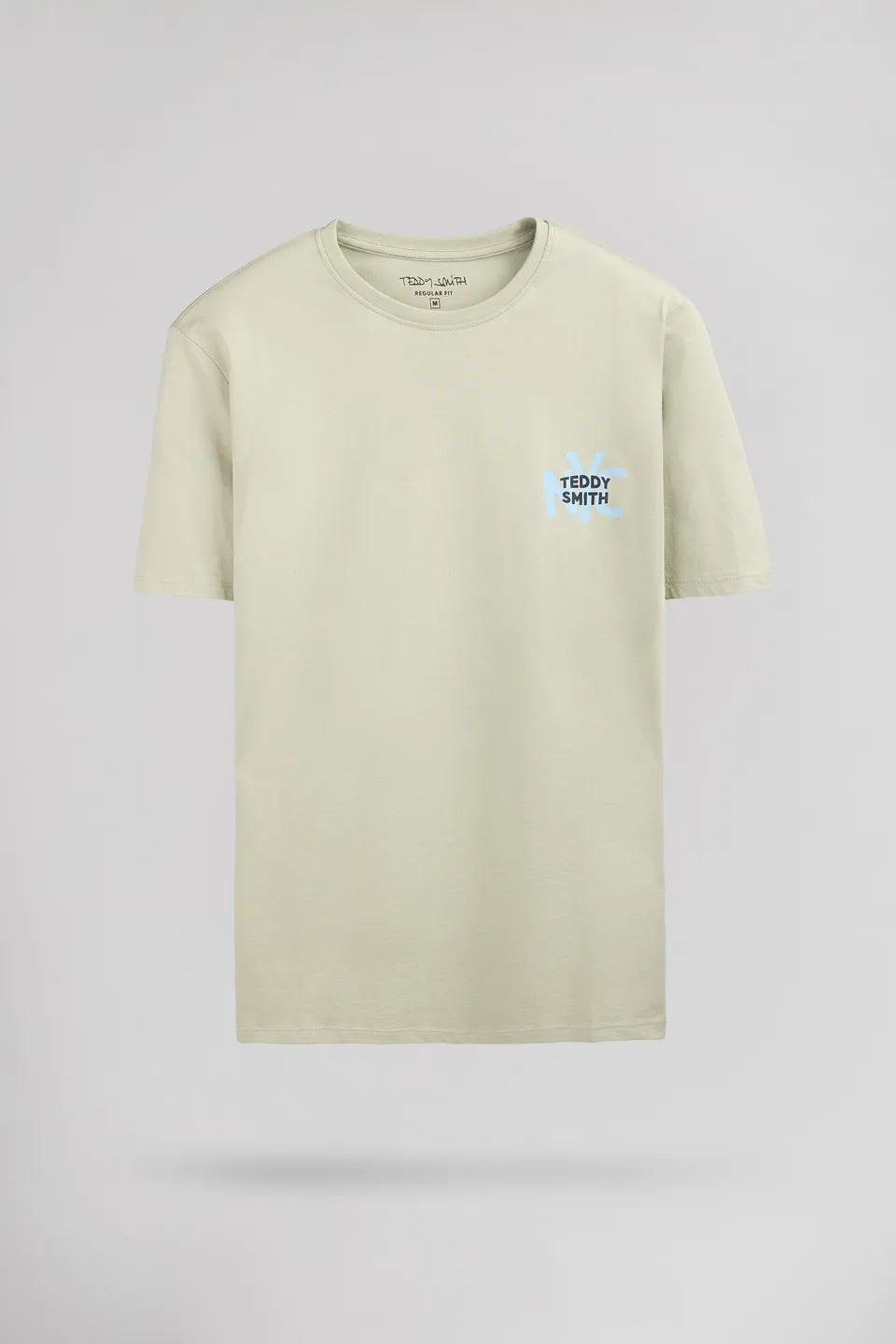 Teddy Smith T-Nyc t-shirt vert sauge col rond