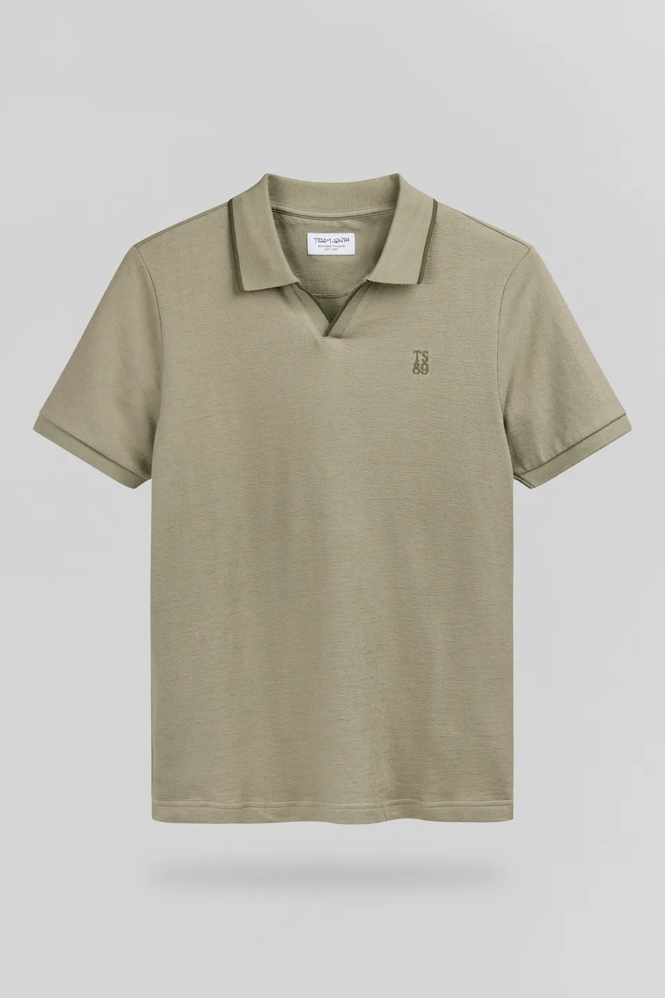 Teddy Smith P-Soner polo éponge homme bleach kaki coton