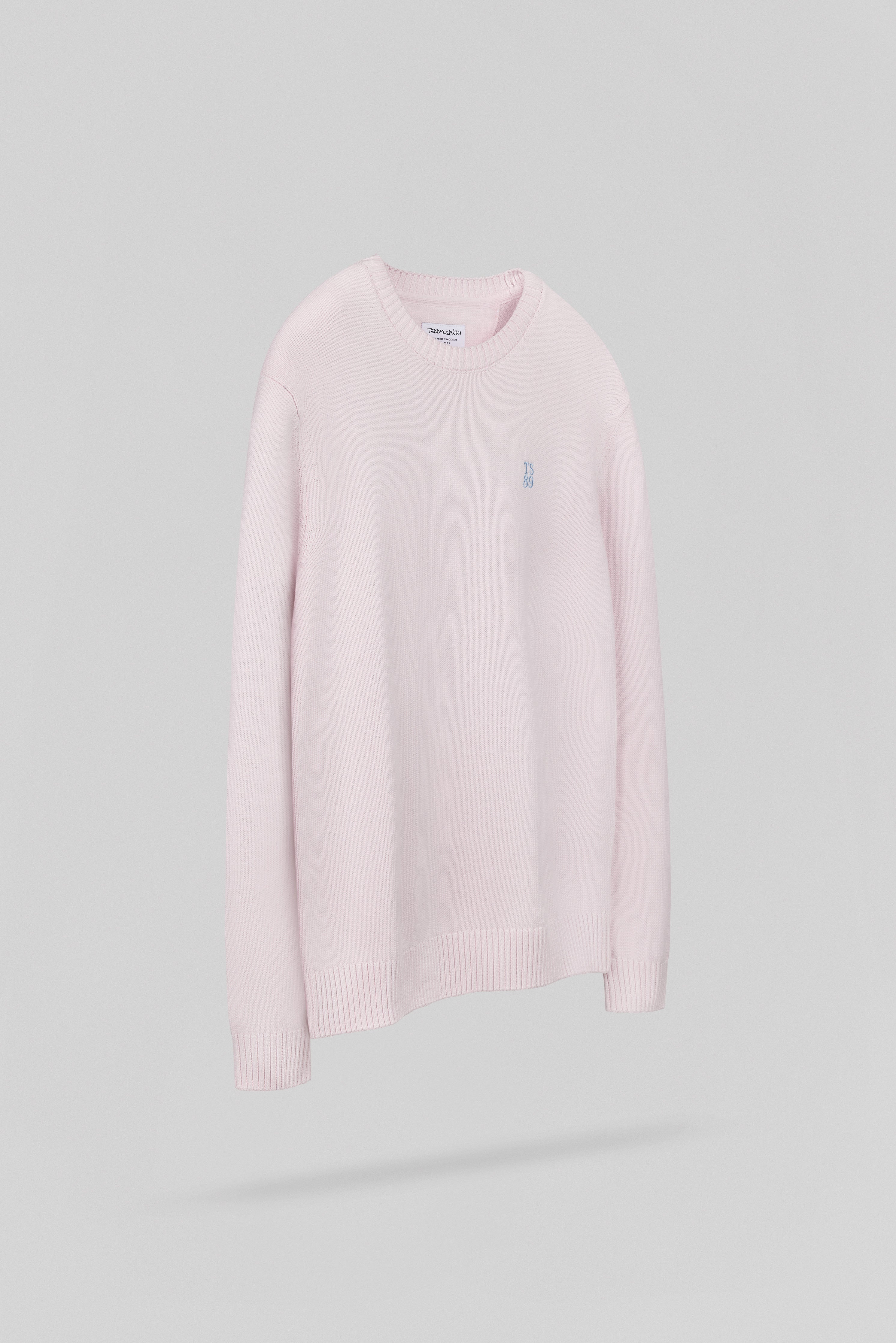 Teddy Smith P-Jimmy JR pull rose coton garçon