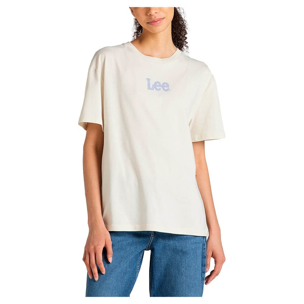 Lee Essential Graphic t-shirt femme écru coton