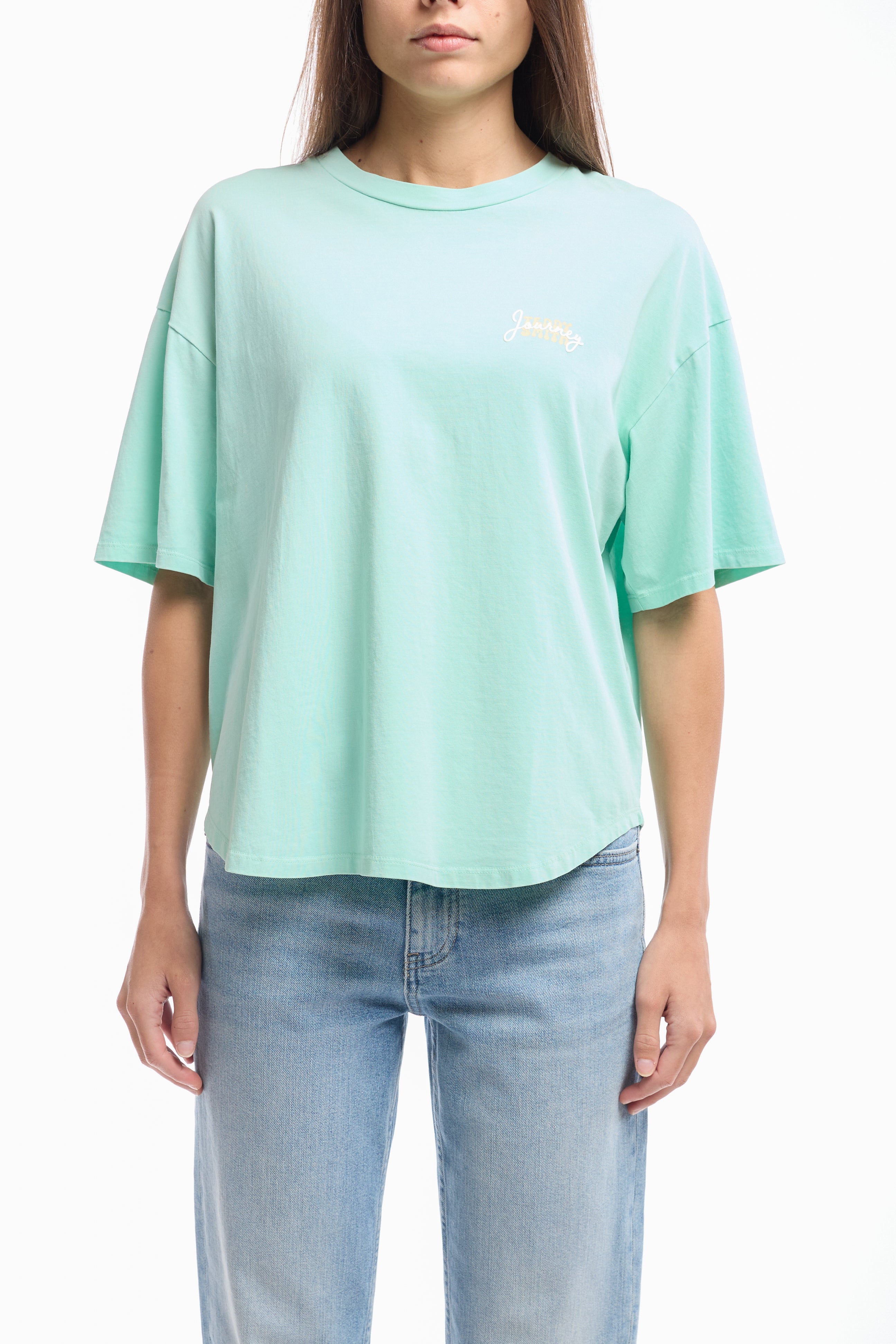 Teddy Smith T-Ally MC t-shirt vert menthe délavé