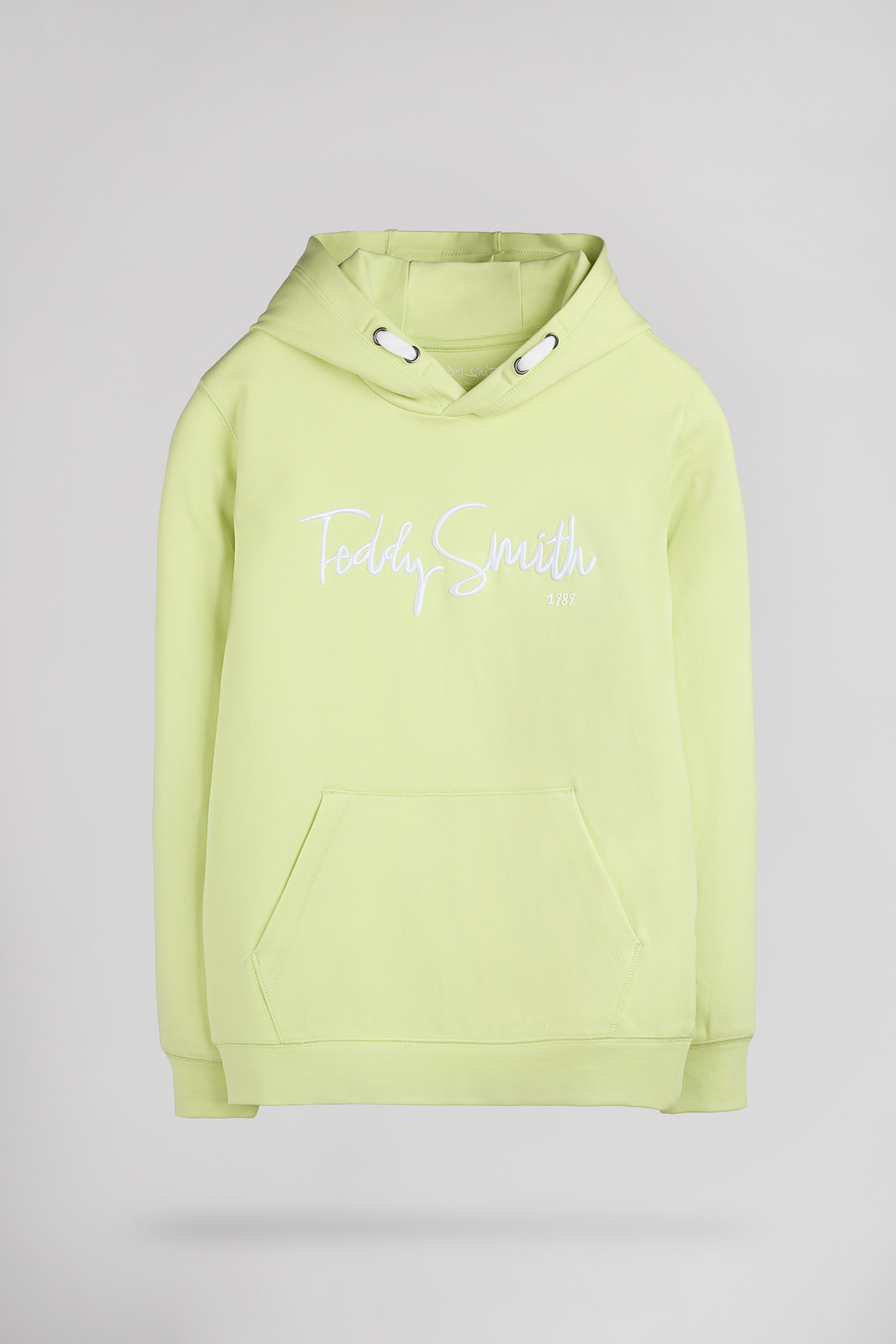 Teddy Smith S-Evry Hoody Jr sweat capuche citron pâle poche kangourou