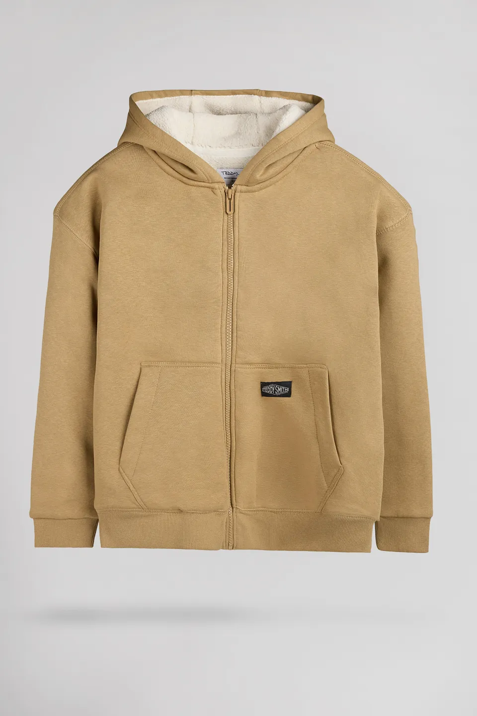 Teddy Smith G-Ony Hoody Jr gilet sherpa worker beige