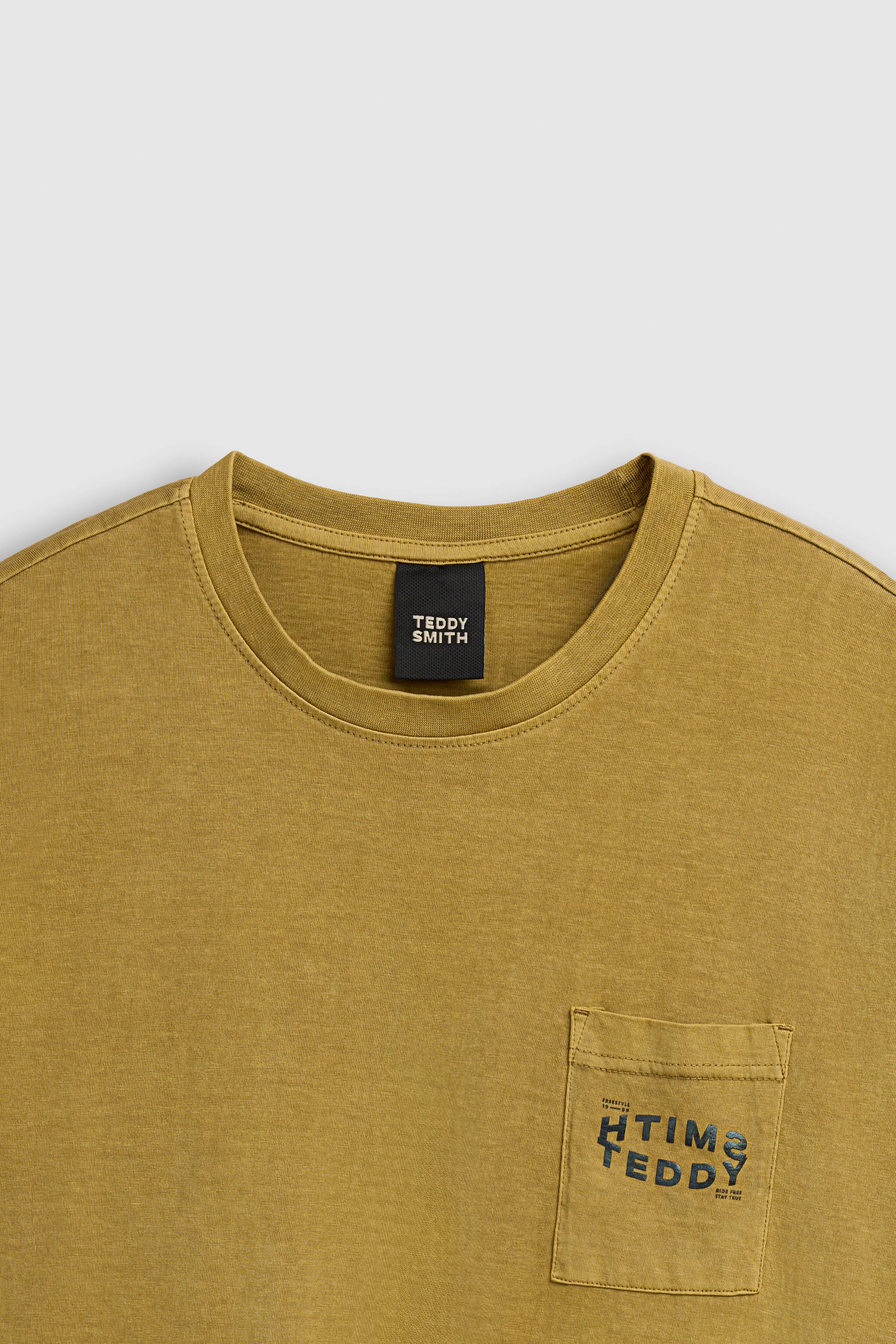 Teddy Smith T-Squad MC Worker t-shirt large beige délavé