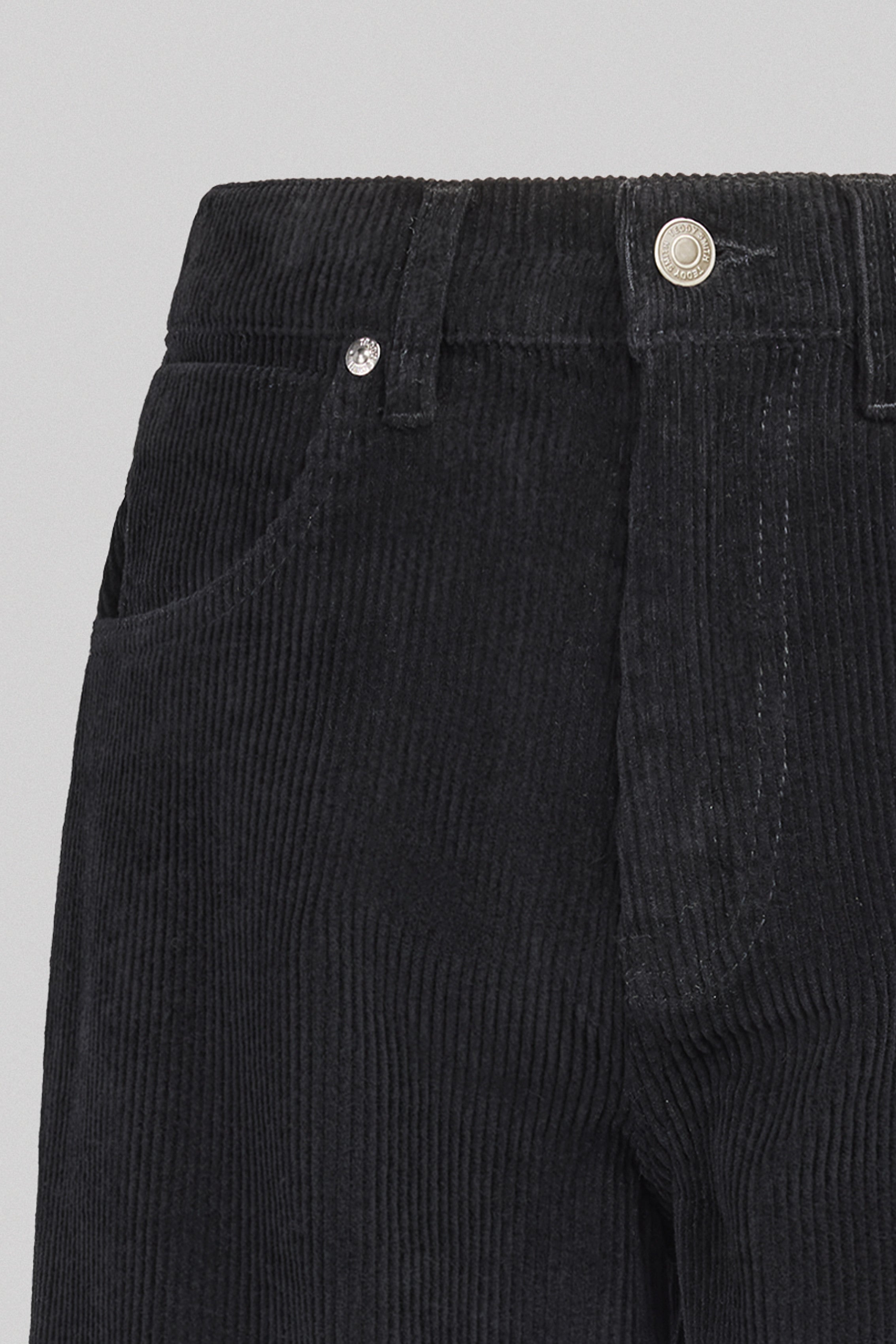 Teddy Smith Big Memphis Jr jean baggy noir velours garçon
