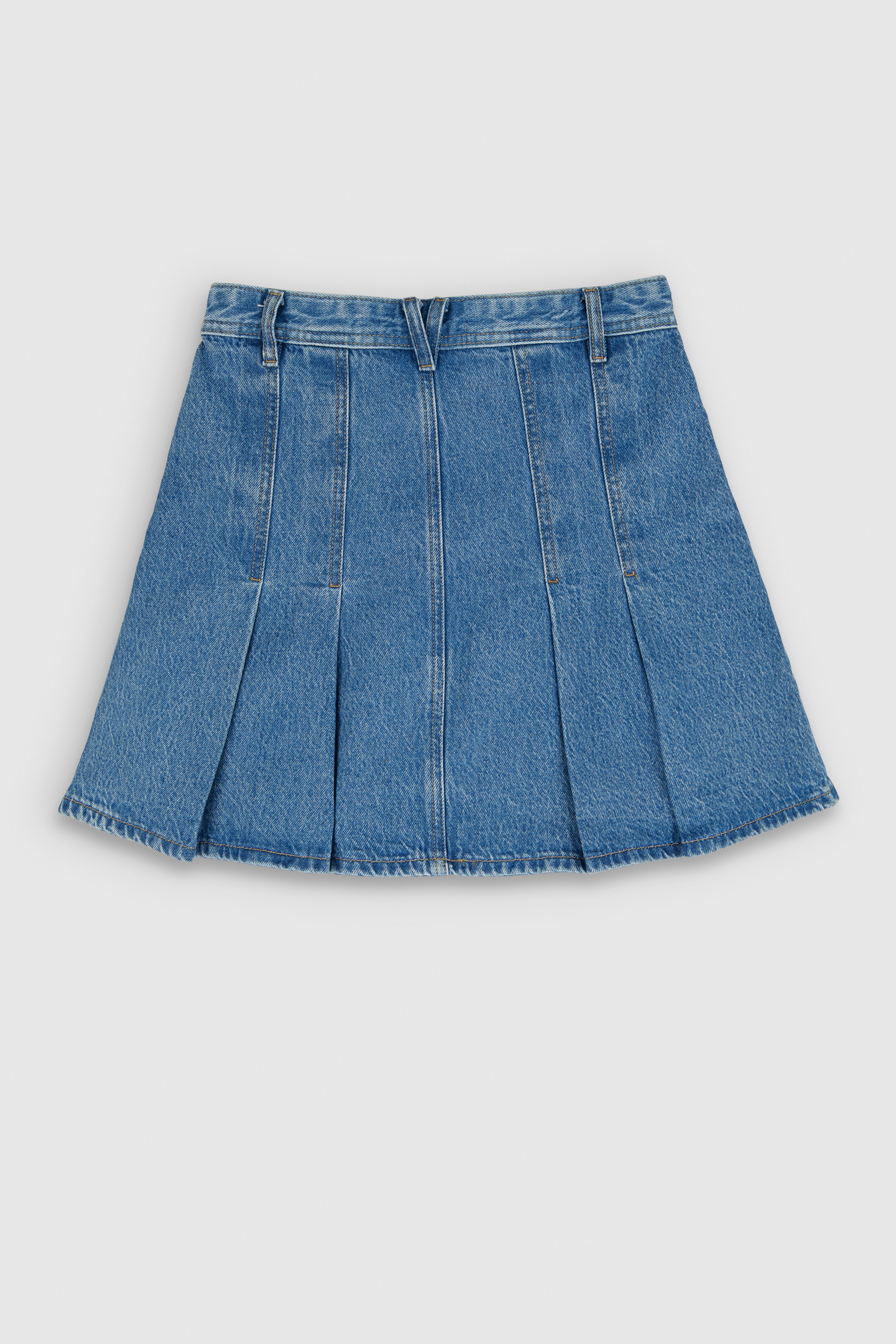 Teddy Smith J-Anne jupe courte jean indigo clair femme