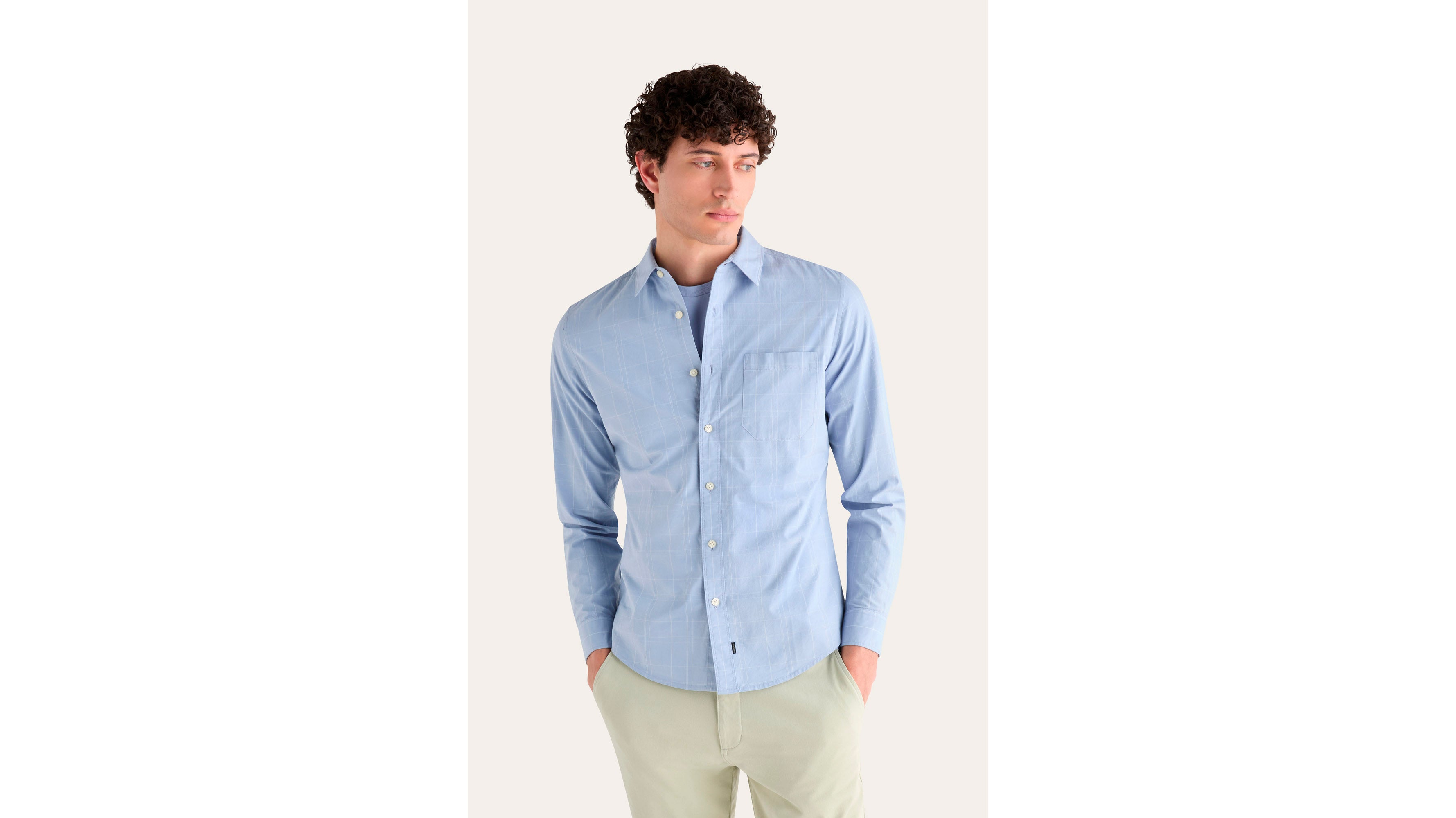 Dockers Ultimate Slim chemise bleue homme
