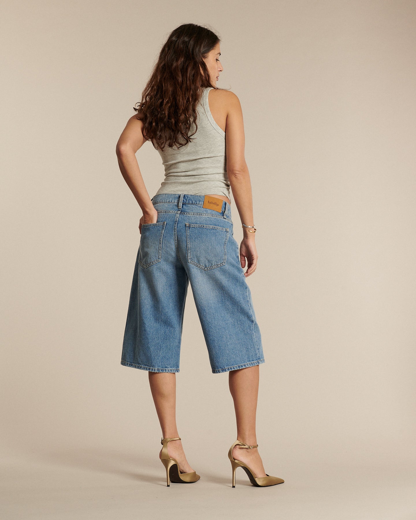 Labdip Kyoto bermuda jean droit IN 20 coton 12,5 oz