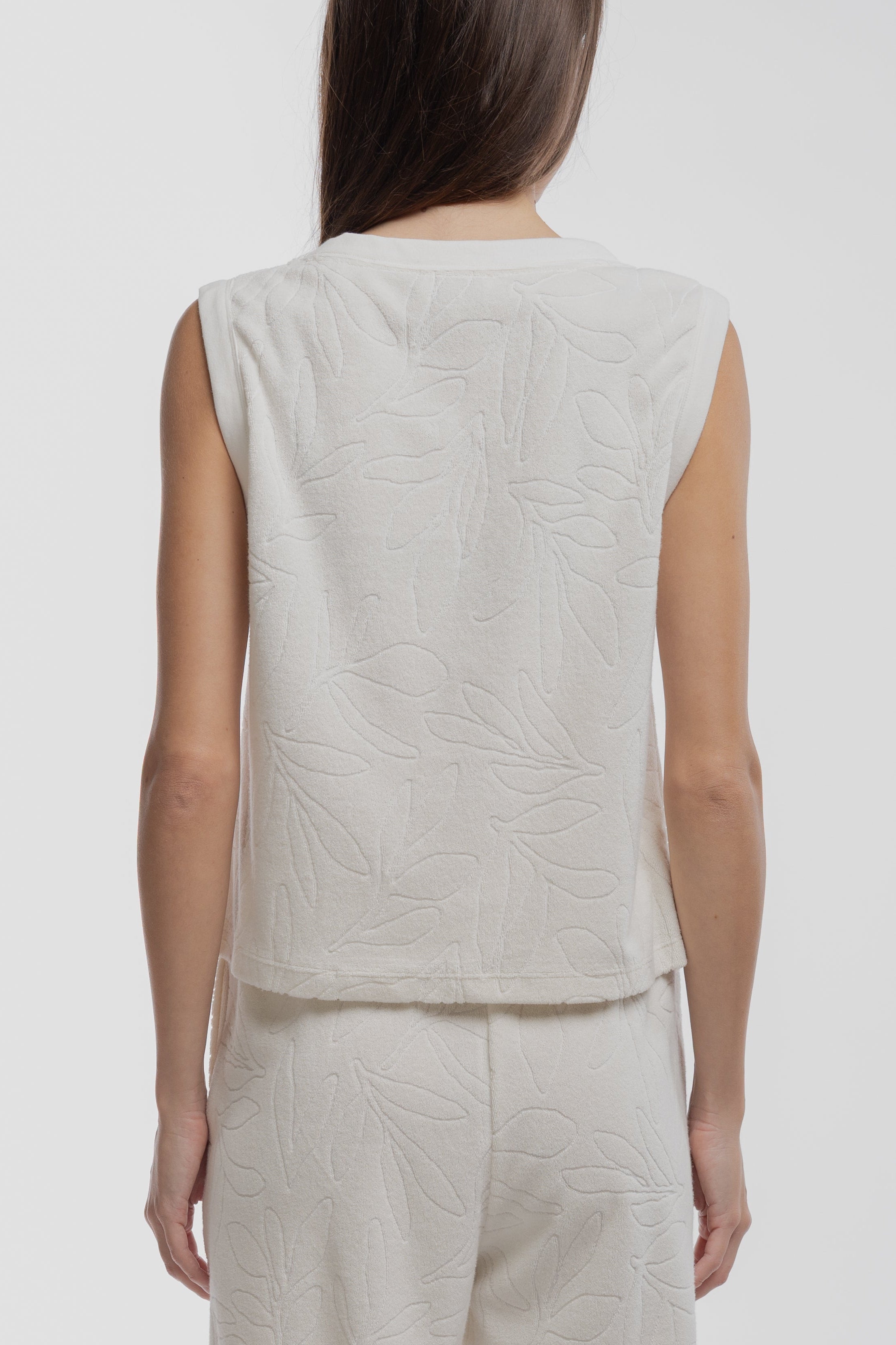 Teddy Smith T-Noisette top femme Middle White éponge