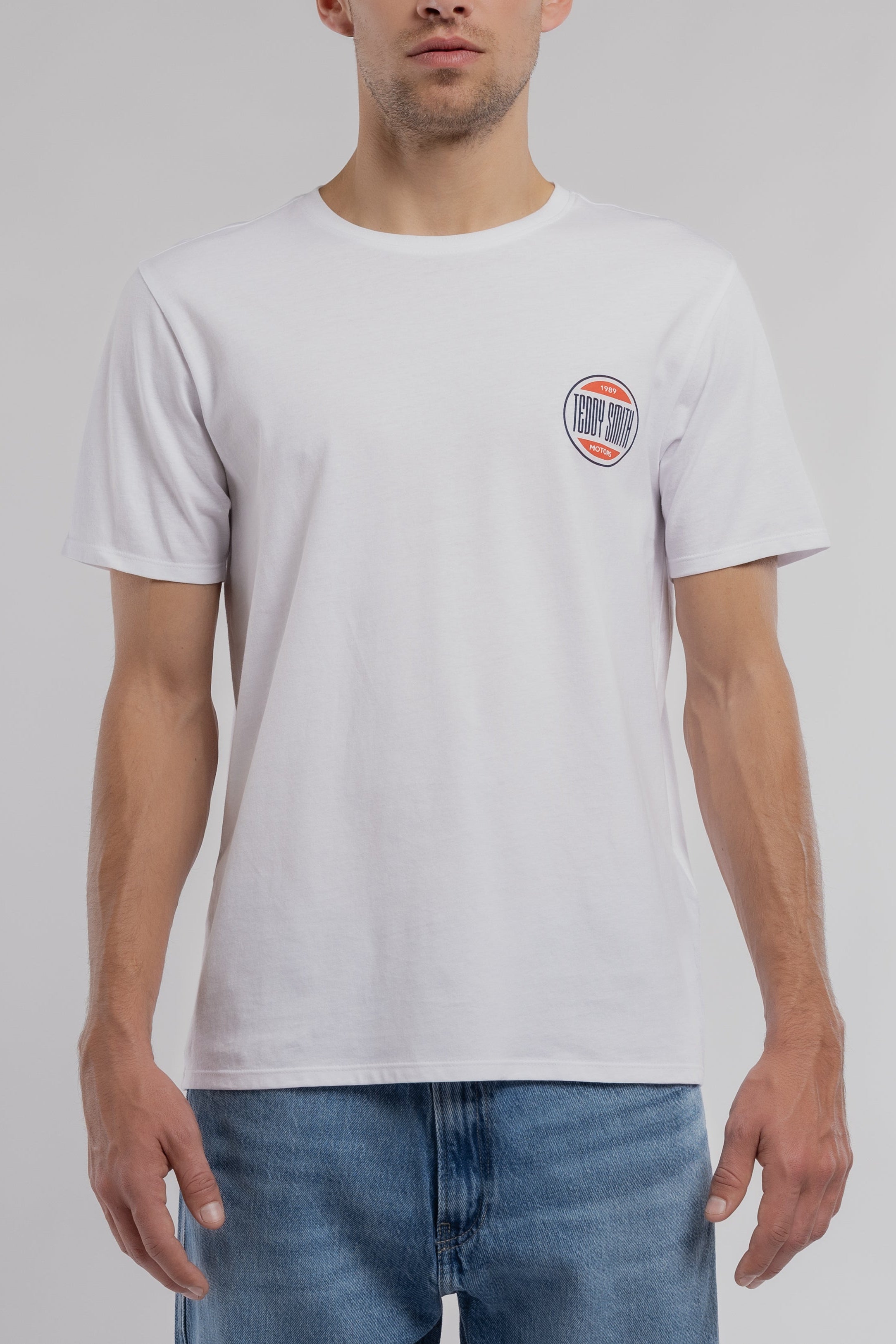 Teddy Smith T-Cars 1 MC t-shirt homme blanc racing