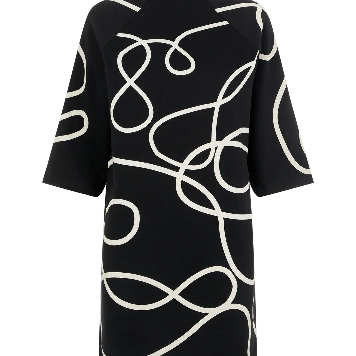 Noisy May robe midi imprimée col montant coton