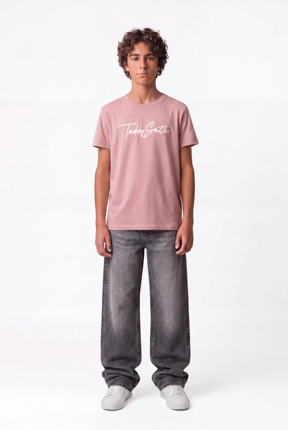 Teddy Smith T-Evan MC JR t-shirt Wood Rose garçon