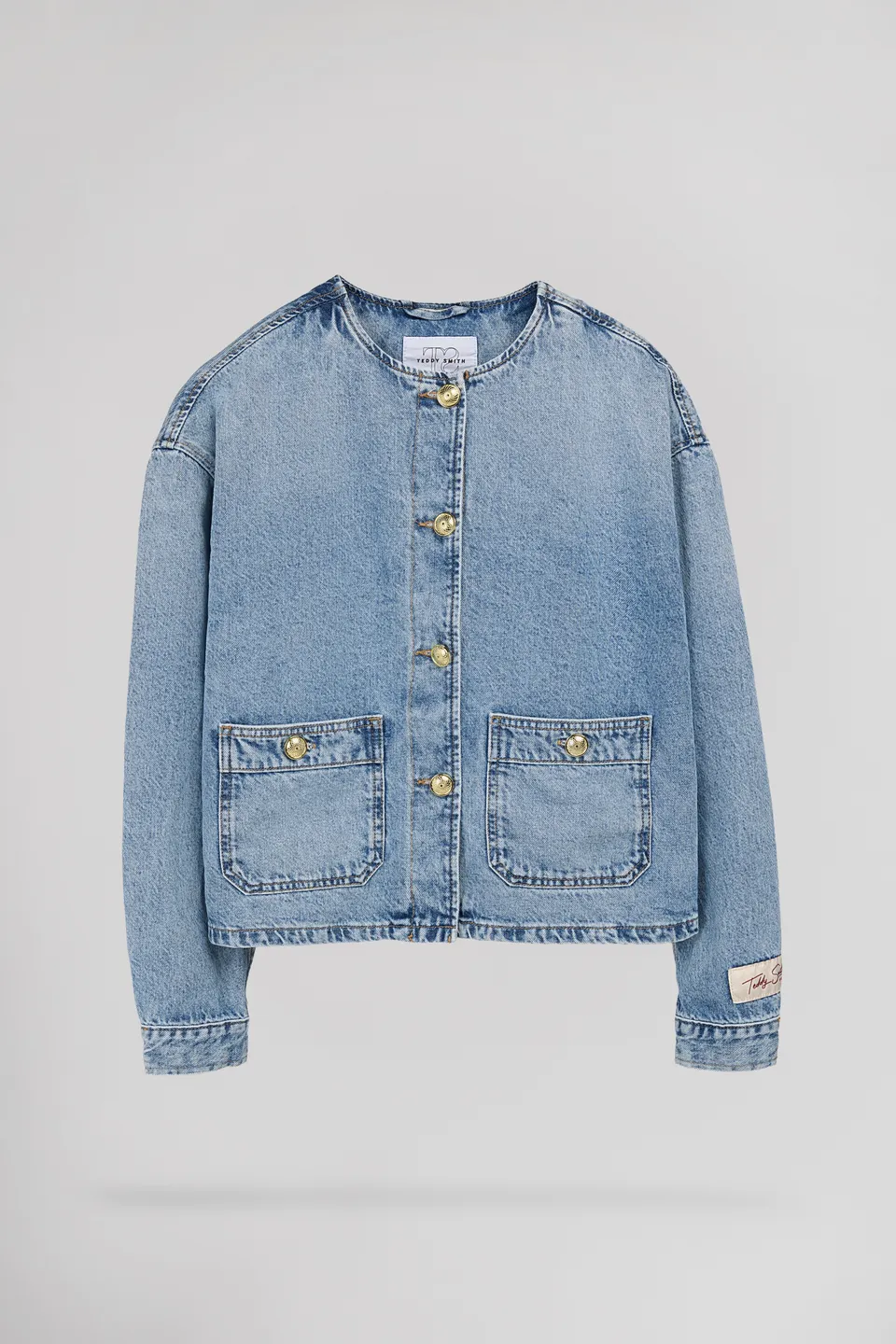 Teddy Smith B-Josefa veste jean indigo clair