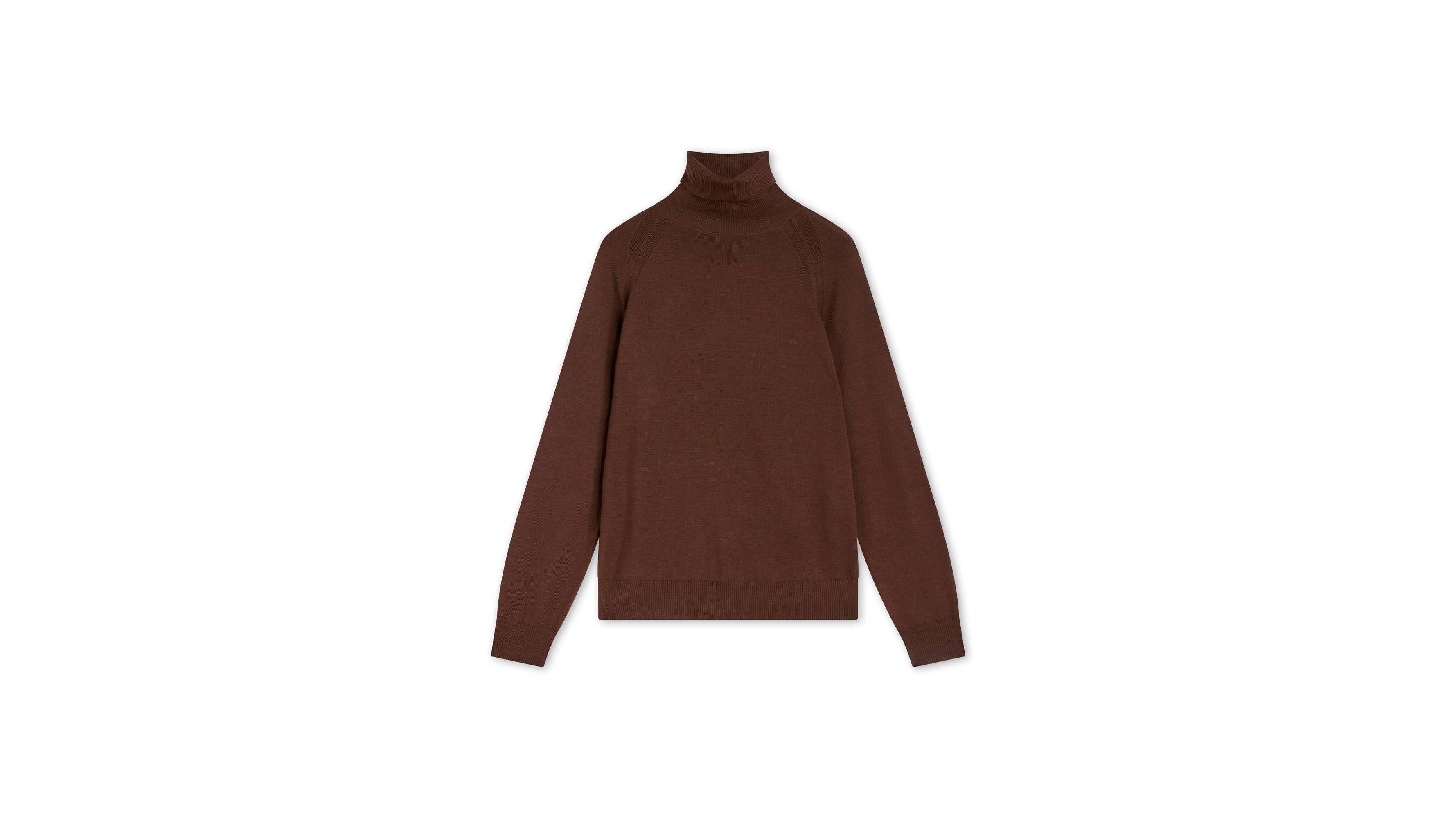 Dockers pull col roulé marron Hot Fudge mérinos regular