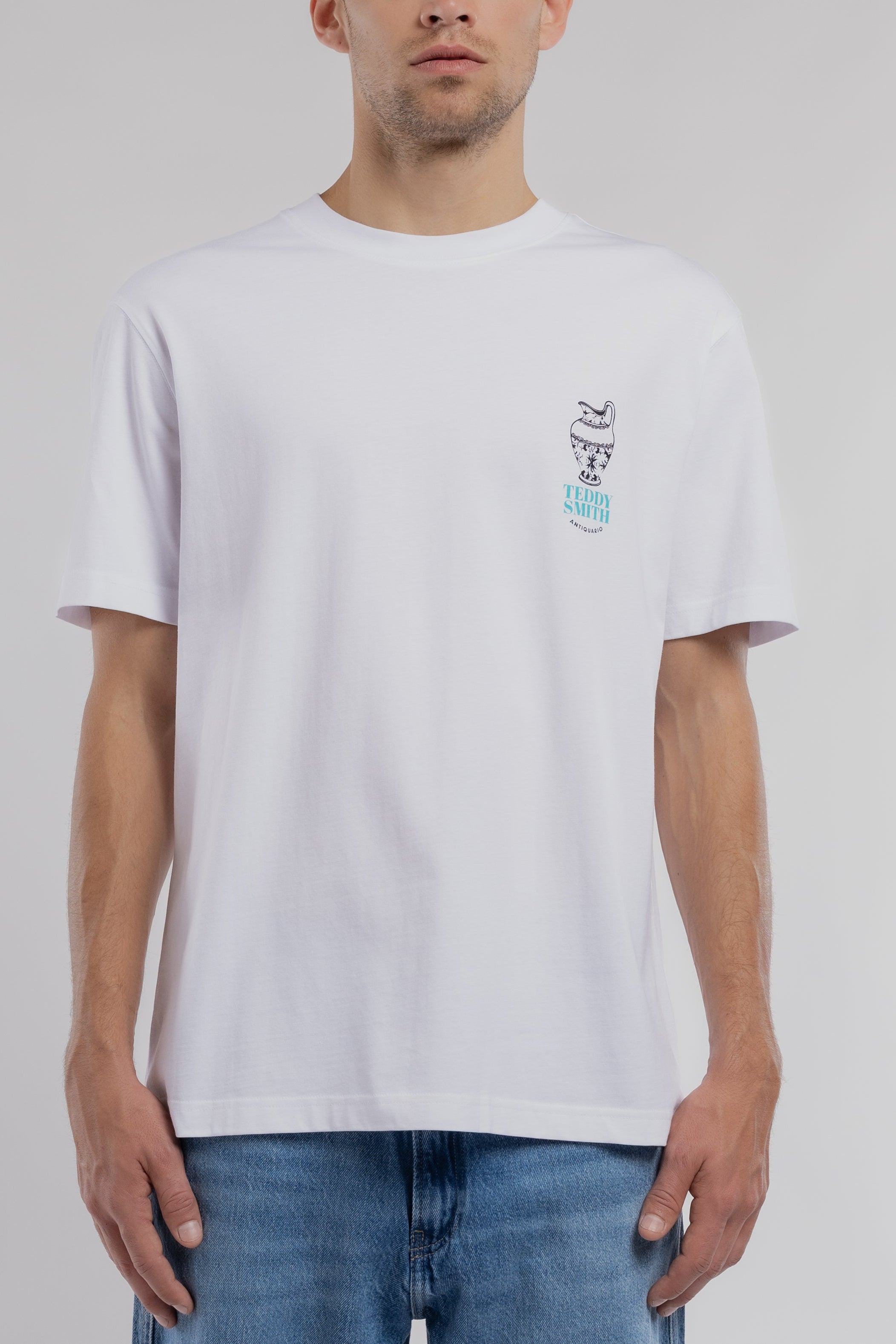 Teddy Smith T-Bis MC t-shirt homme blanc ample