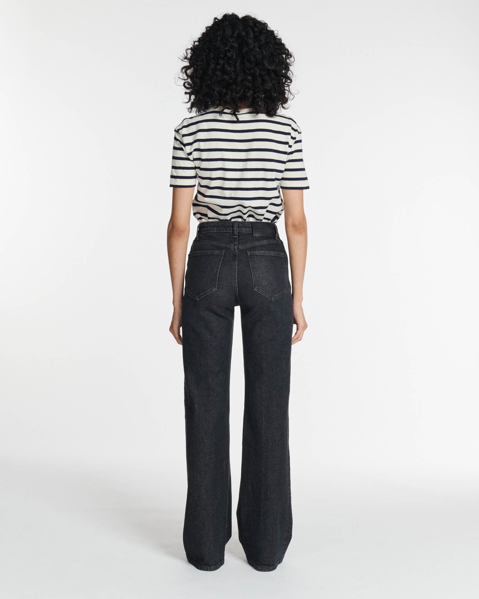 Labdip Nina BL 70 jean flare gris taille haute