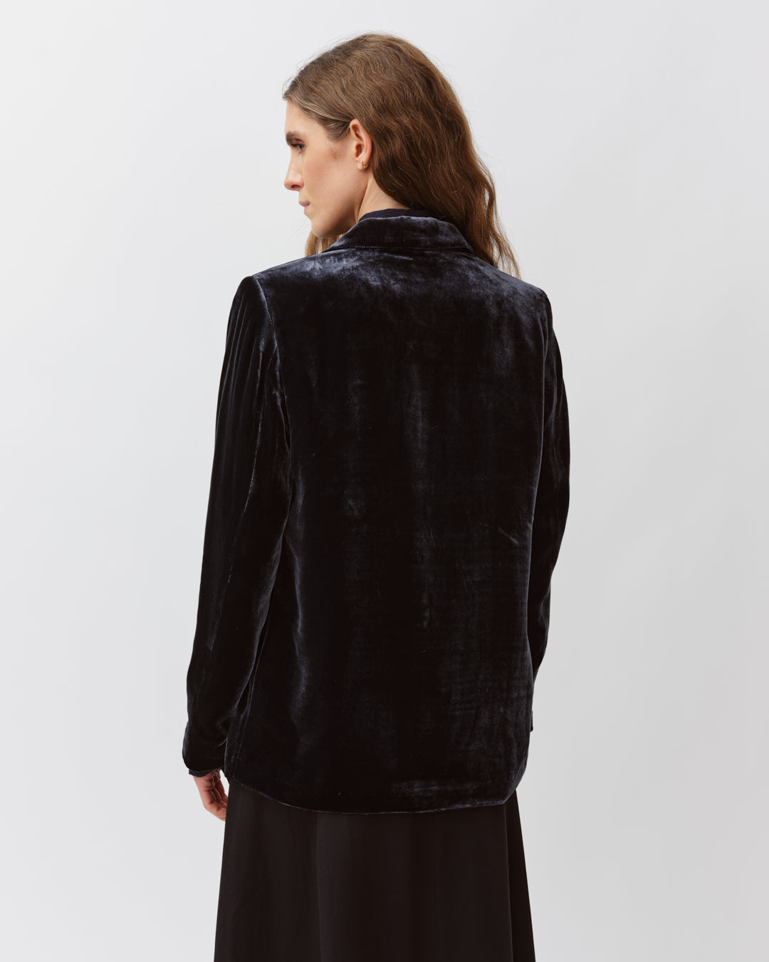 DIEGA Vikelo veste blazer marine velours
