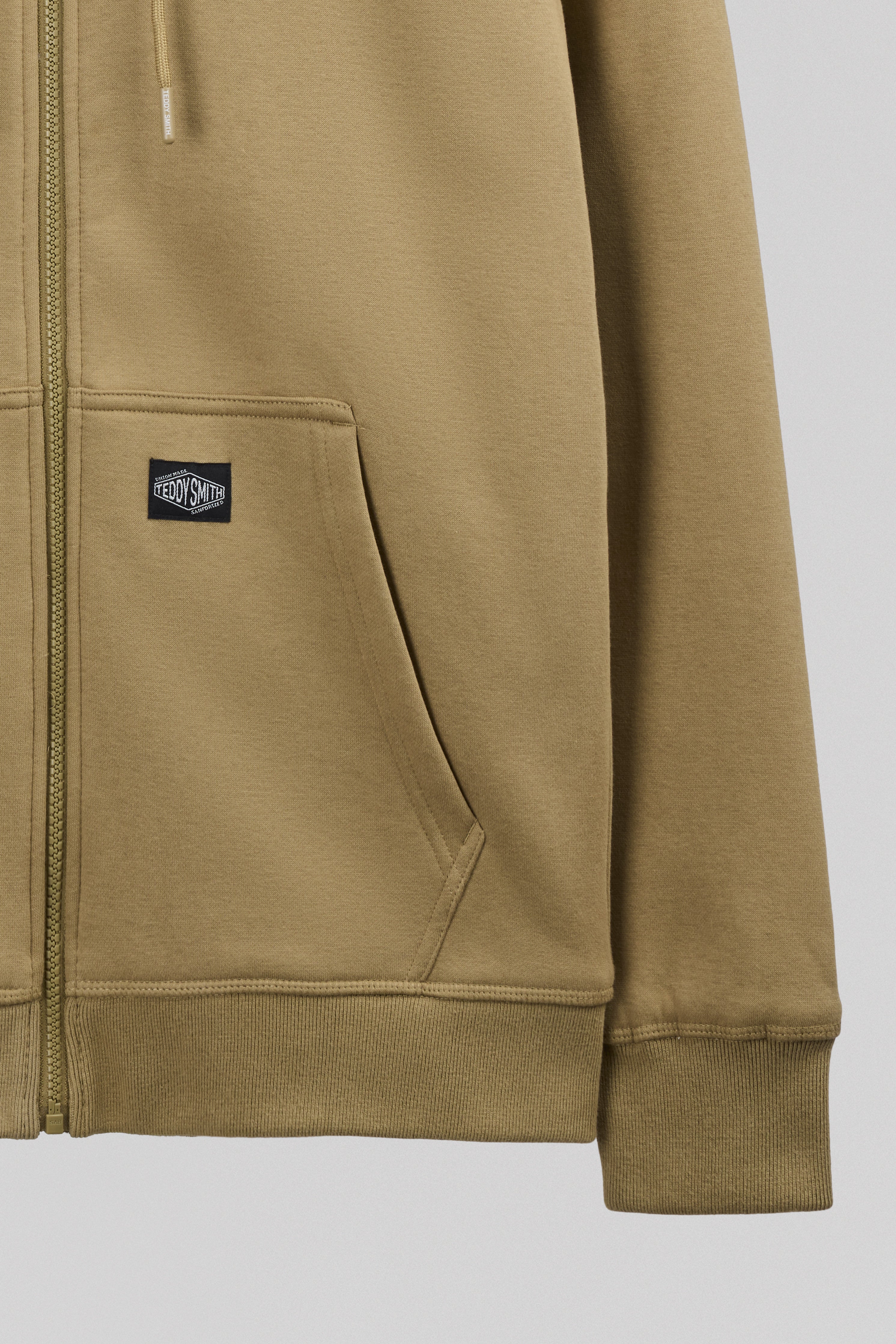 Teddy Smith G-Ony Hoody Zip gilet sherpa beige