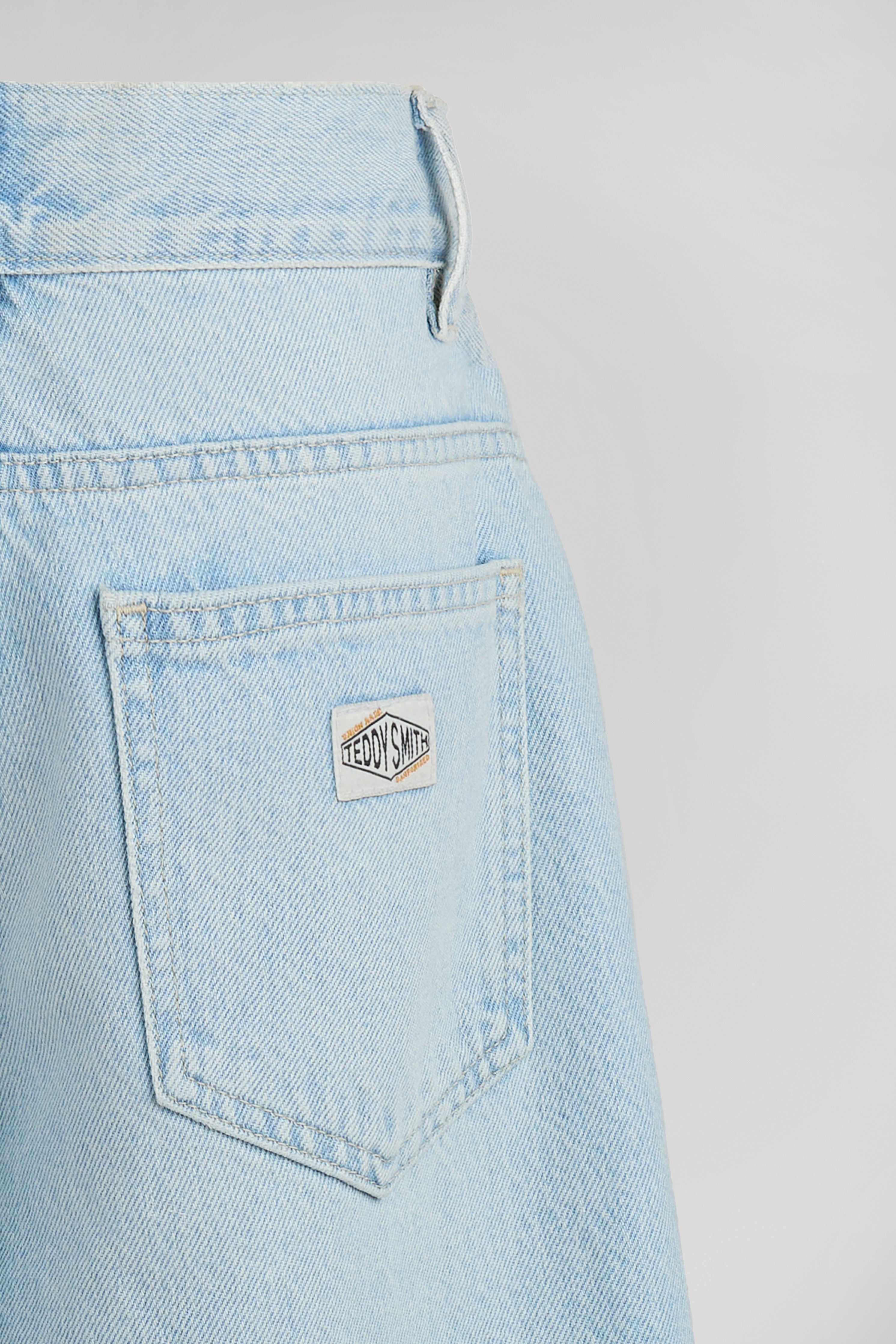 Teddy Smith Big Memphis JR jean garçon bleached baggy