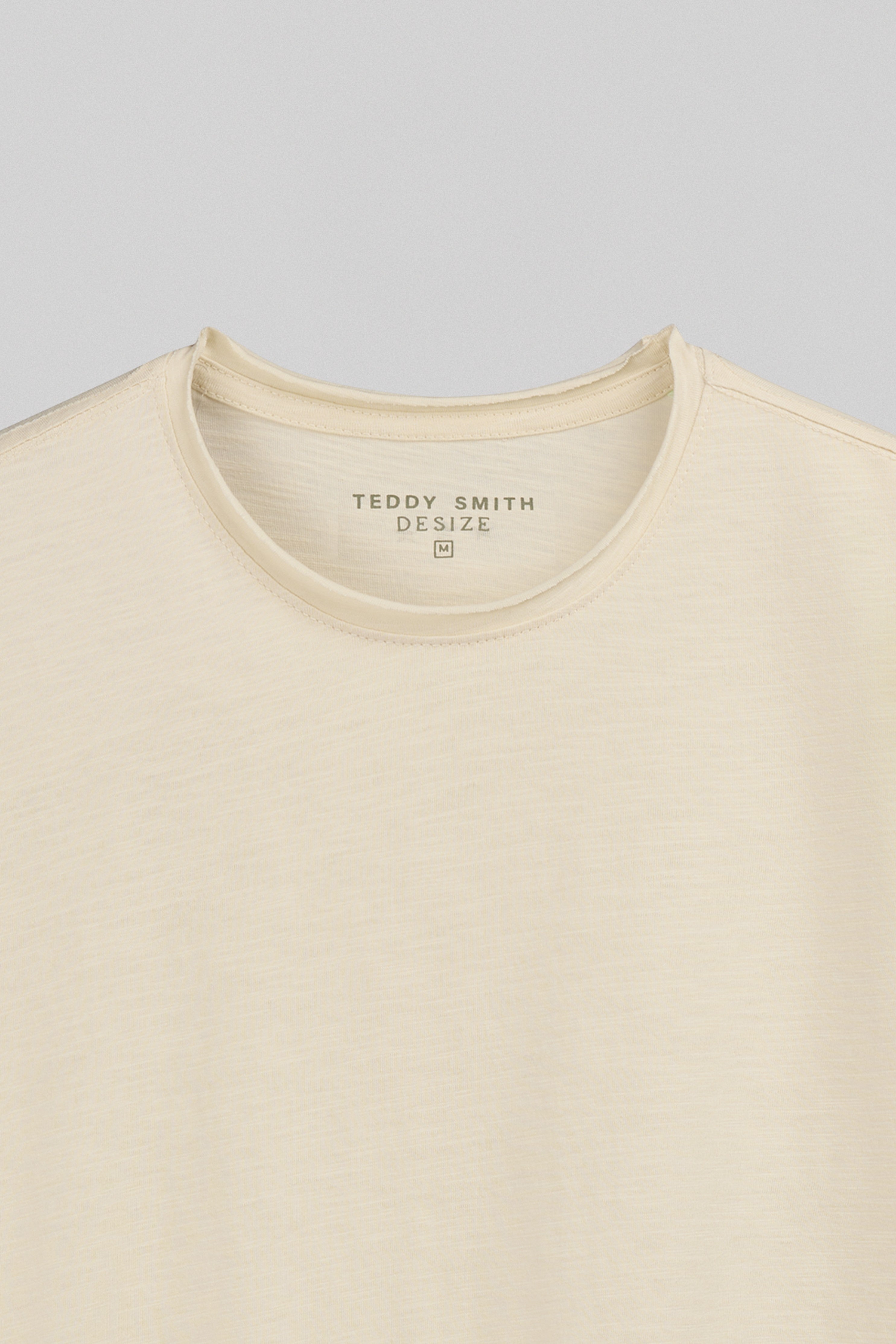 Teddy Smith T-Perry MC Cream t-shirt homme crème slub