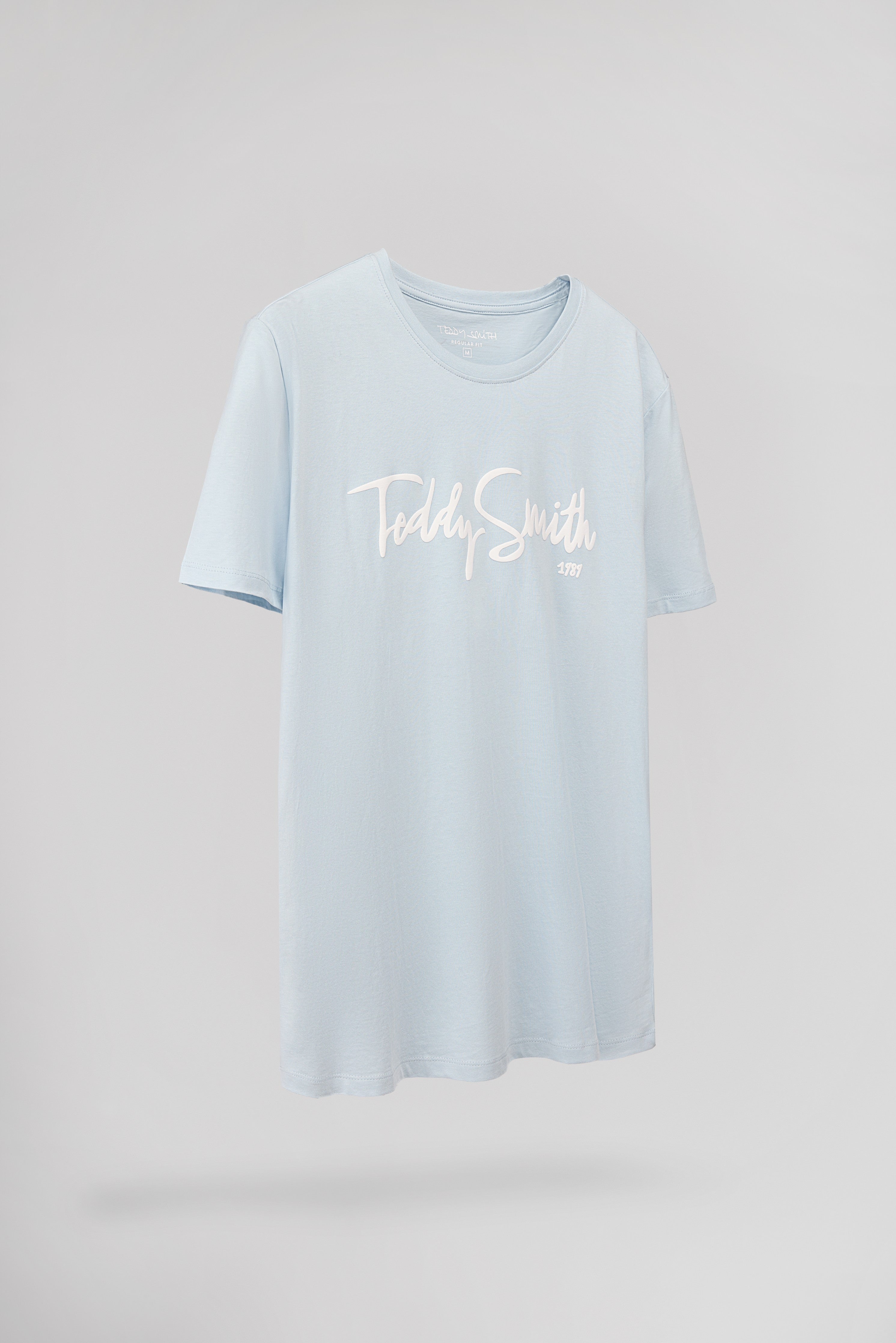 Teddy Smith T-Evry MC Pastel Blue t-shirt bleu pastel col rond