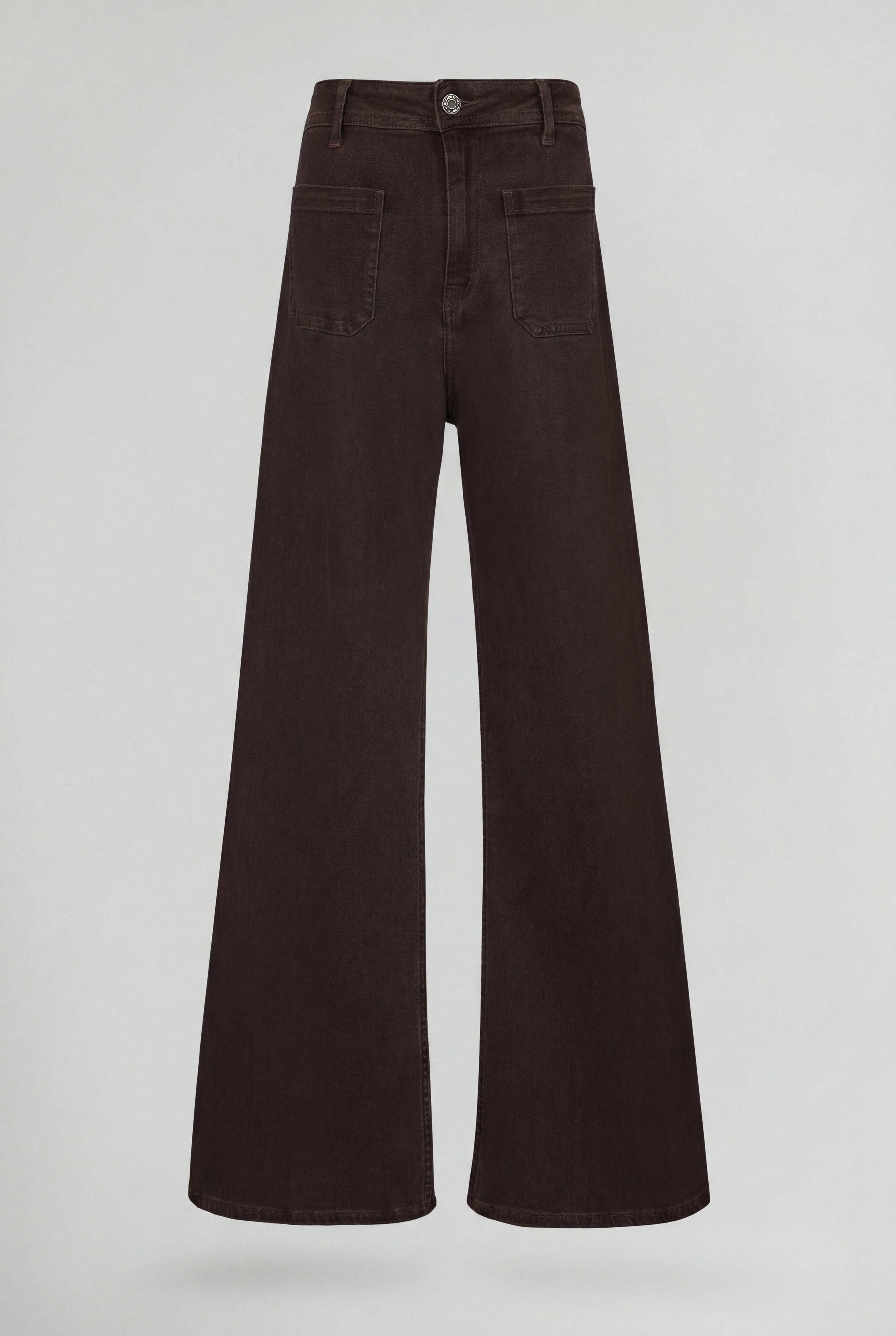 Teddy Smith P-Josefa jean flare marron foncé taille haute