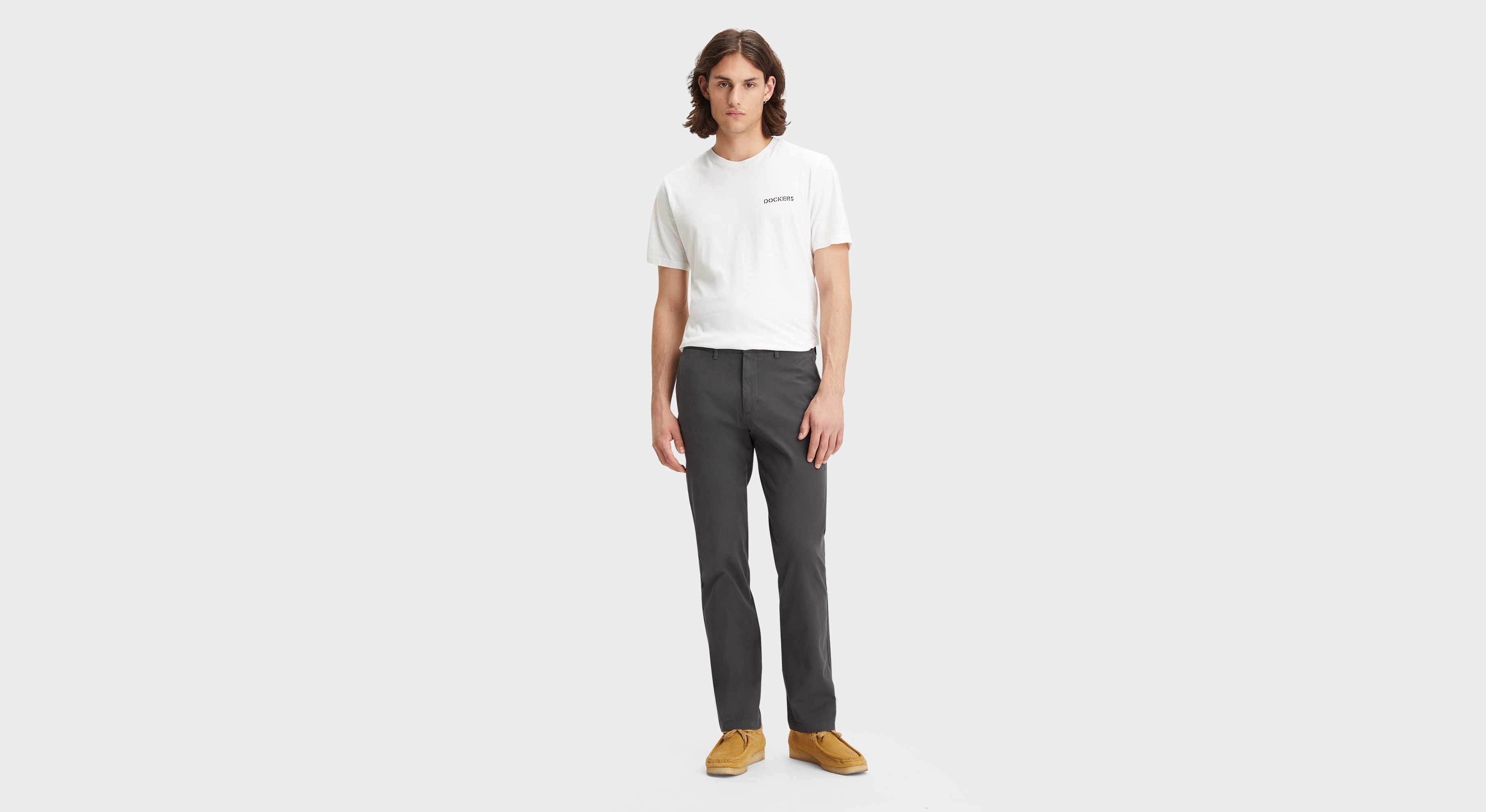 Dockers Crafted Khaki Slim Fit chino homme gris Steelhead