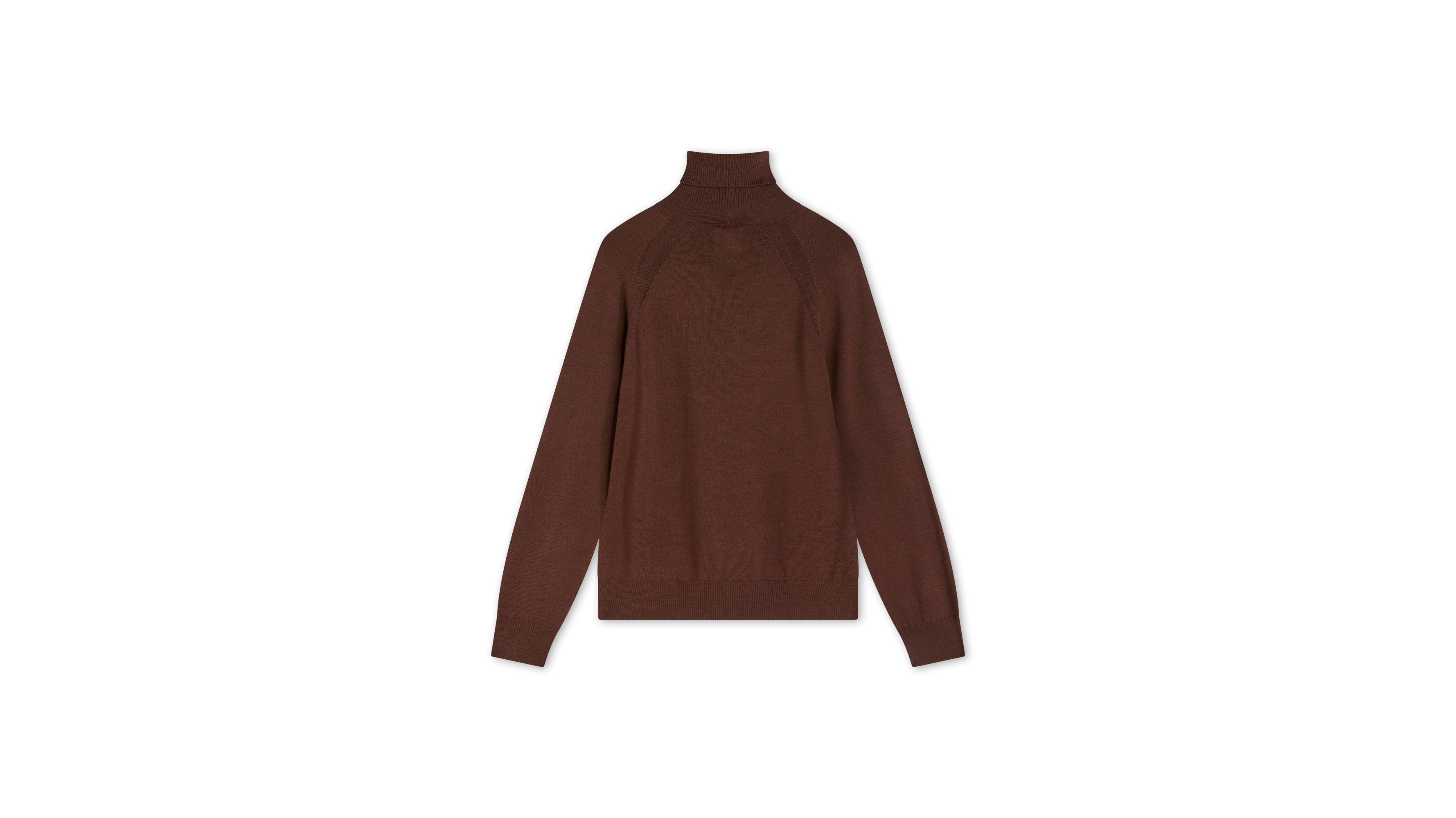 Dockers pull col roulé marron Hot Fudge mérinos regular