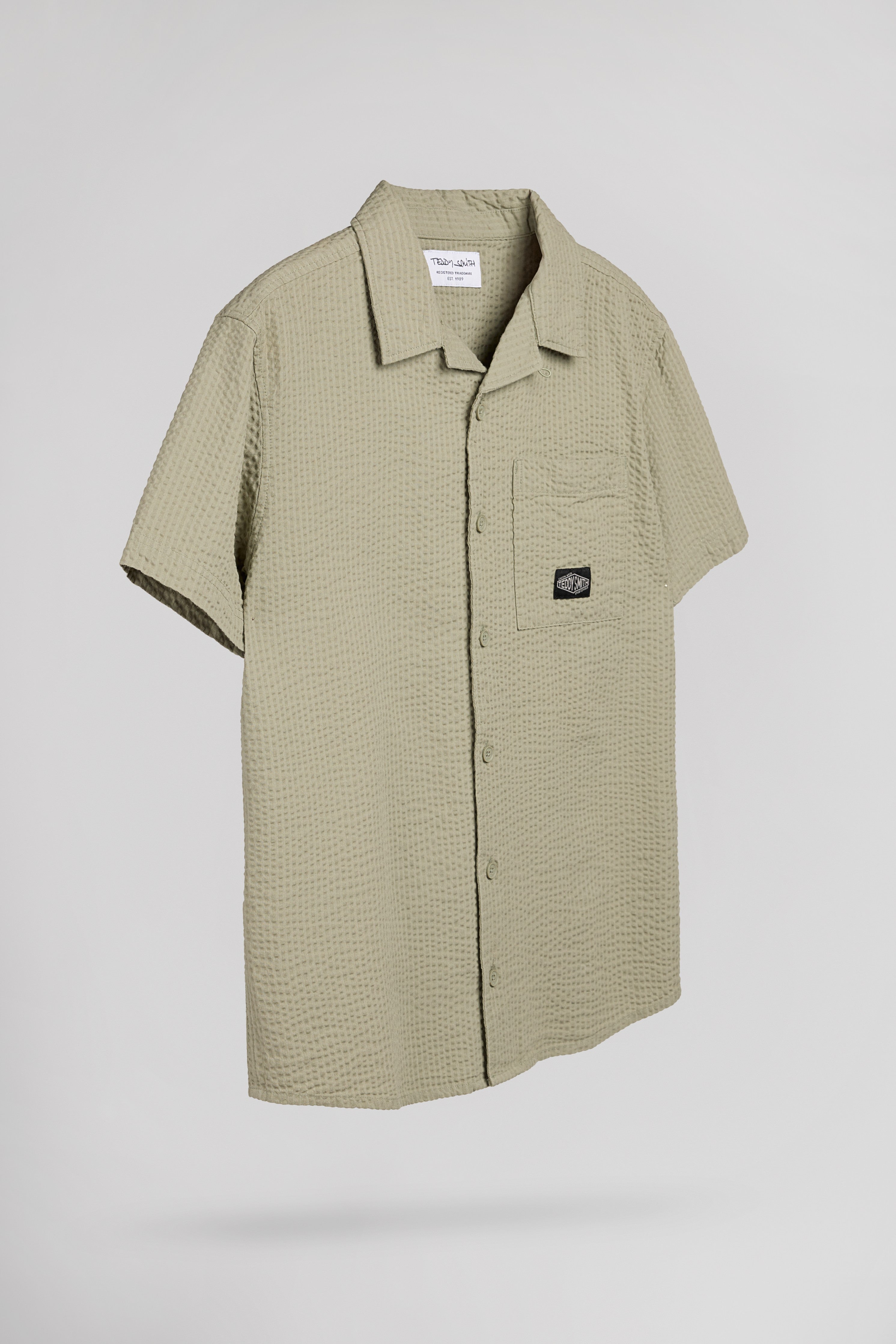 Teddy Smith C-Kyo chemise garçon kaki délavé