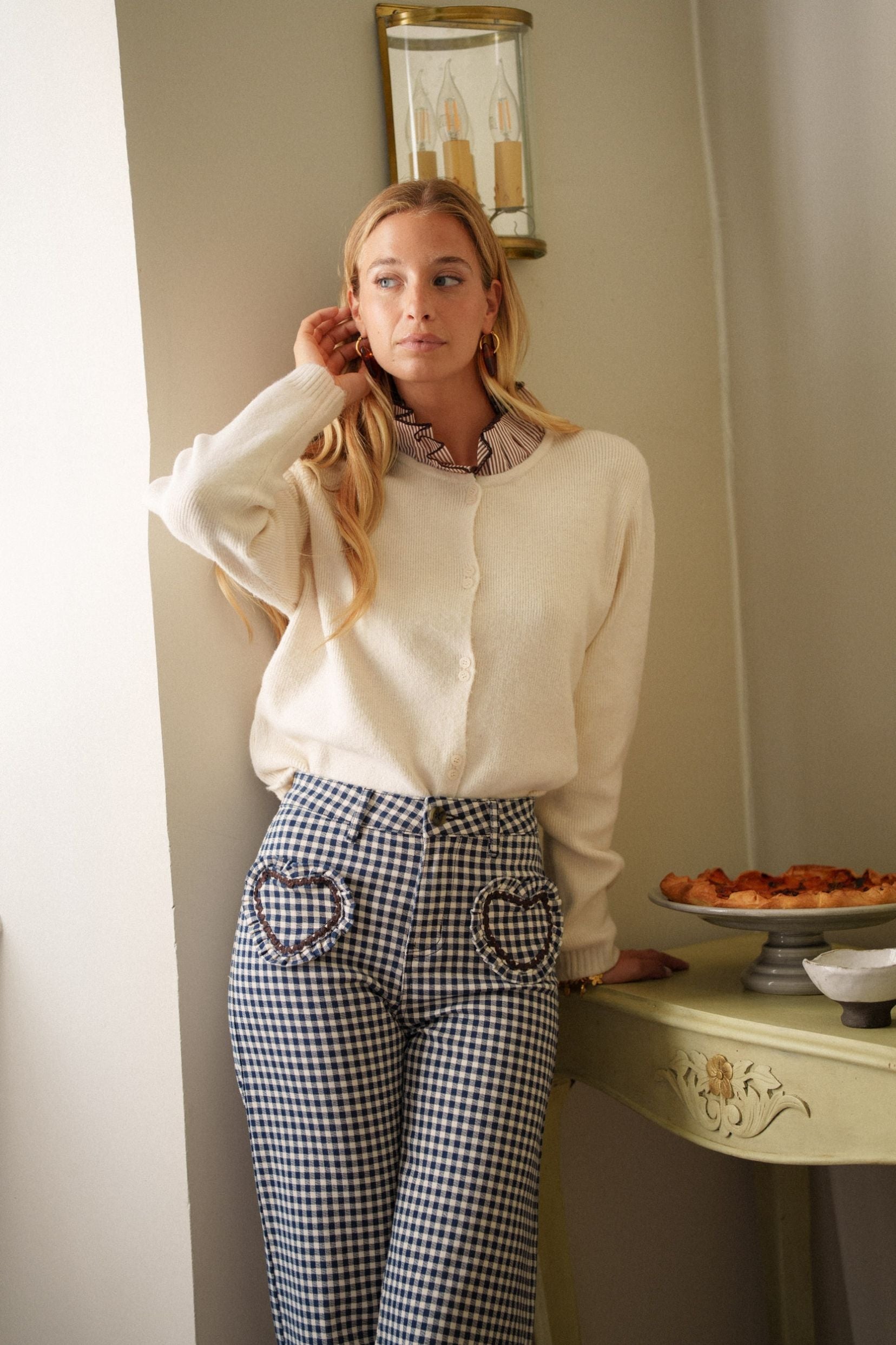 Maison Onado Amalya cardigan écru