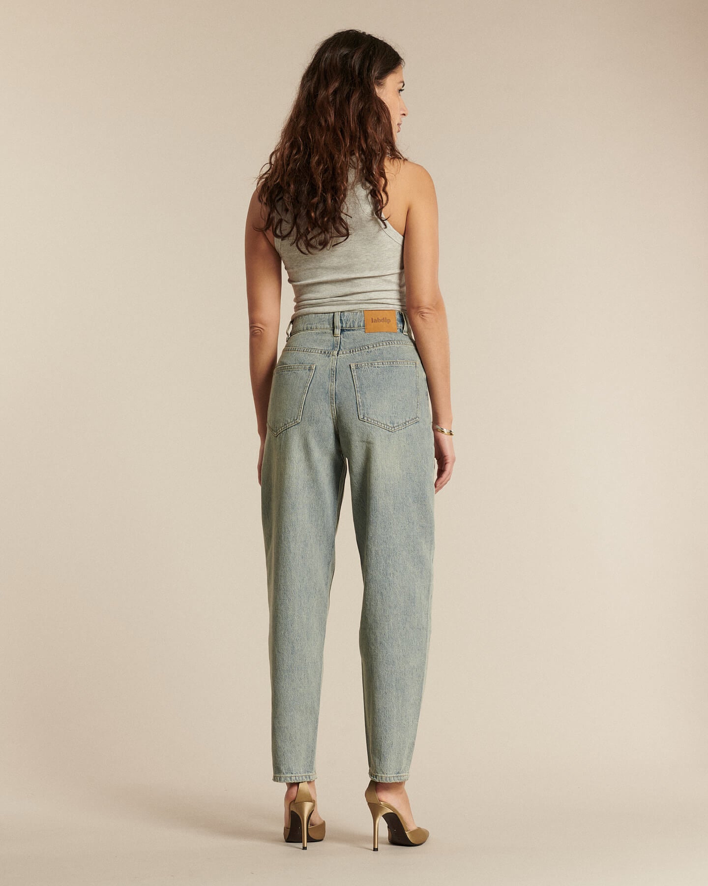 Labdip Olsen jean ballon femme Dirty Blue 100% coton