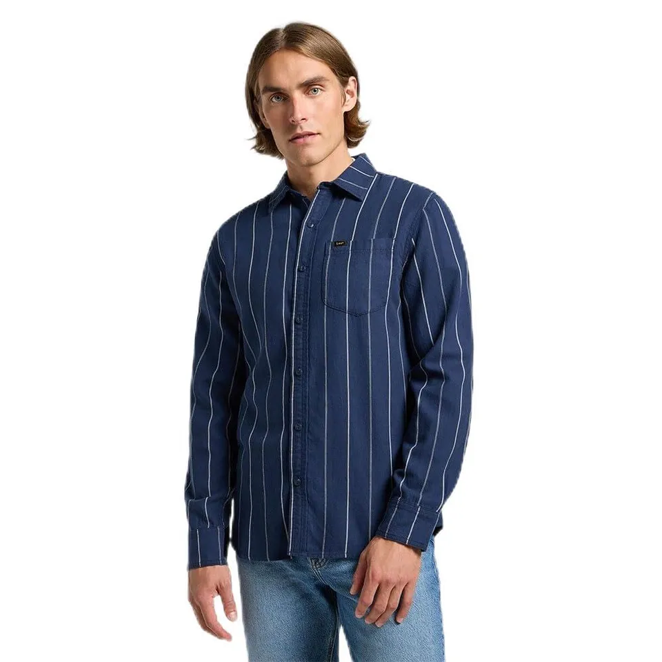 Lee Mercantile Shirt chemise homme M carreaux rouille coton