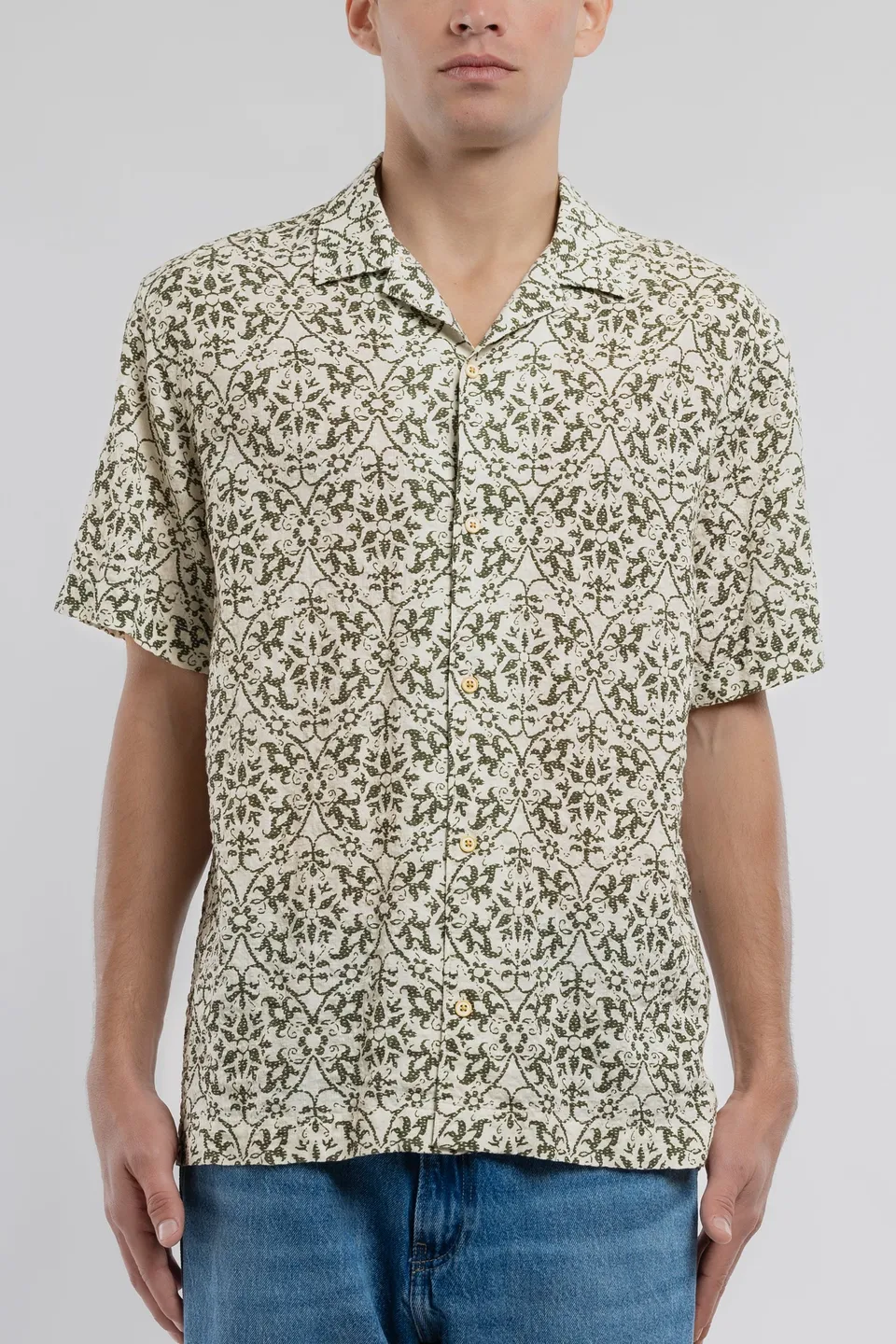 Teddy Smith C-Raymond MC chemise homme cream imprimé