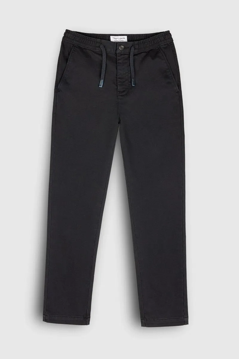 Teddy Smith Pywan JR Pantalon Charbon Slim Garçon