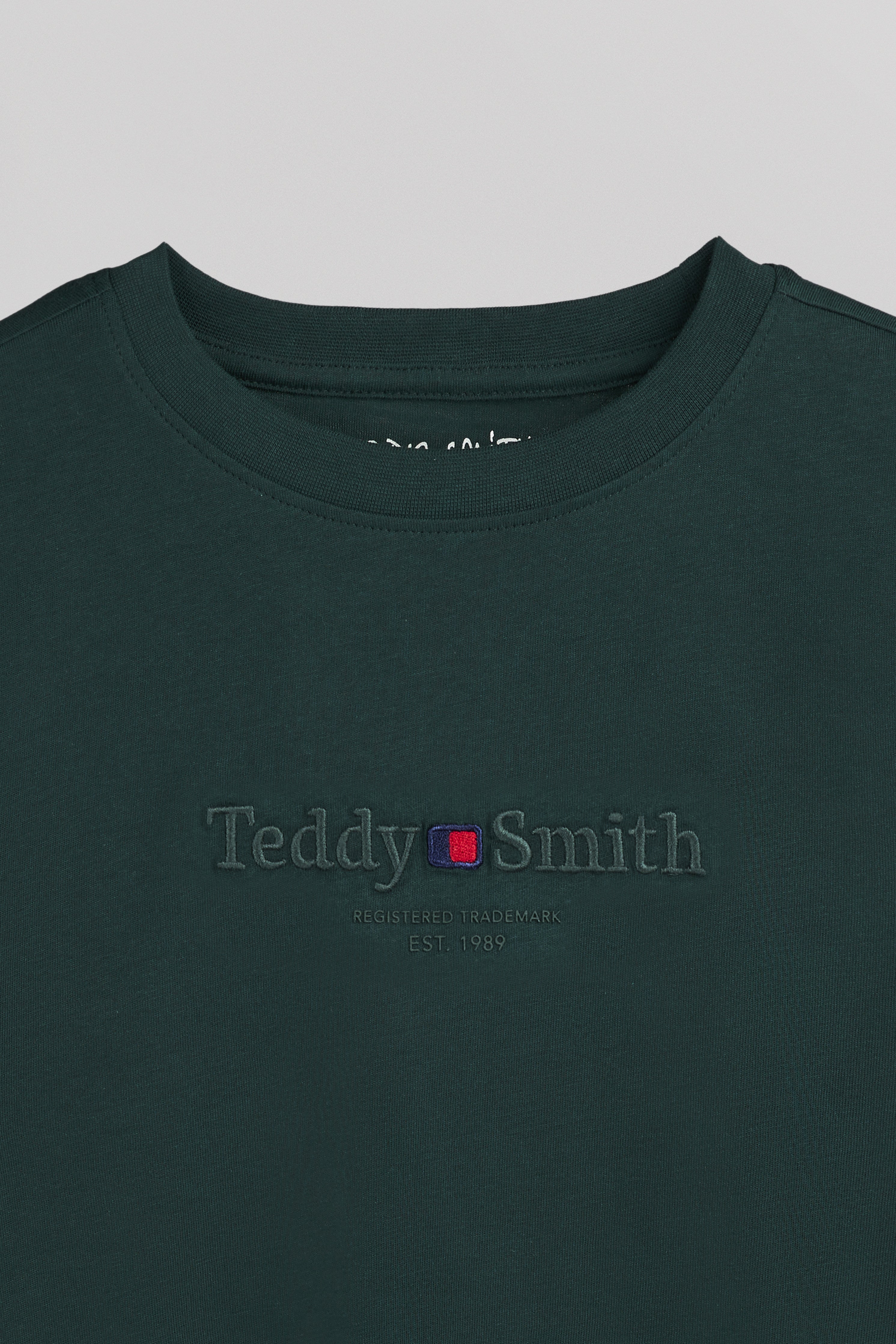 Teddy Smith T-Jim MC JR Vert Pin t-shirt garçon coton