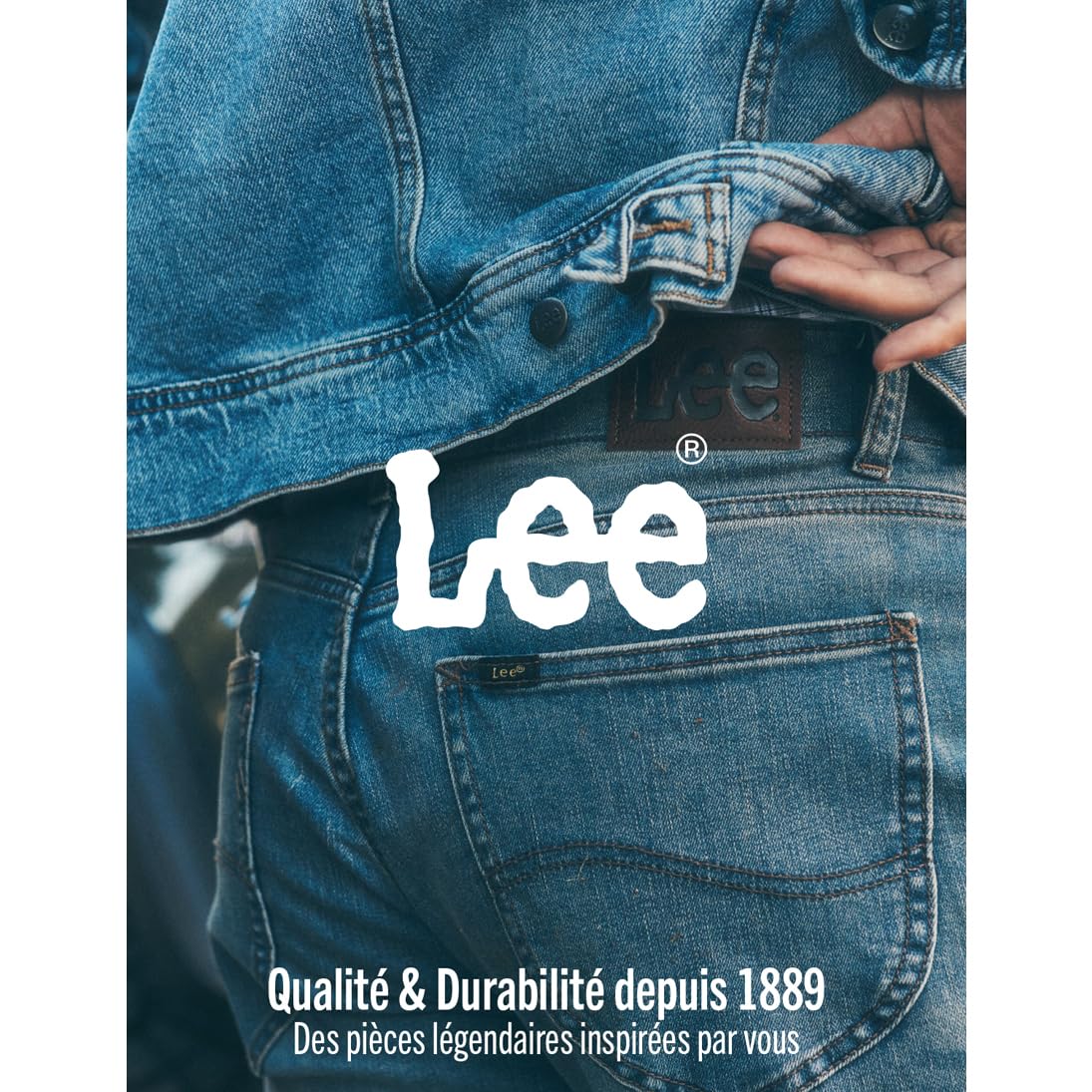 Lee Daren Zip Fly jean homme Asphalt Rocker coupe droite