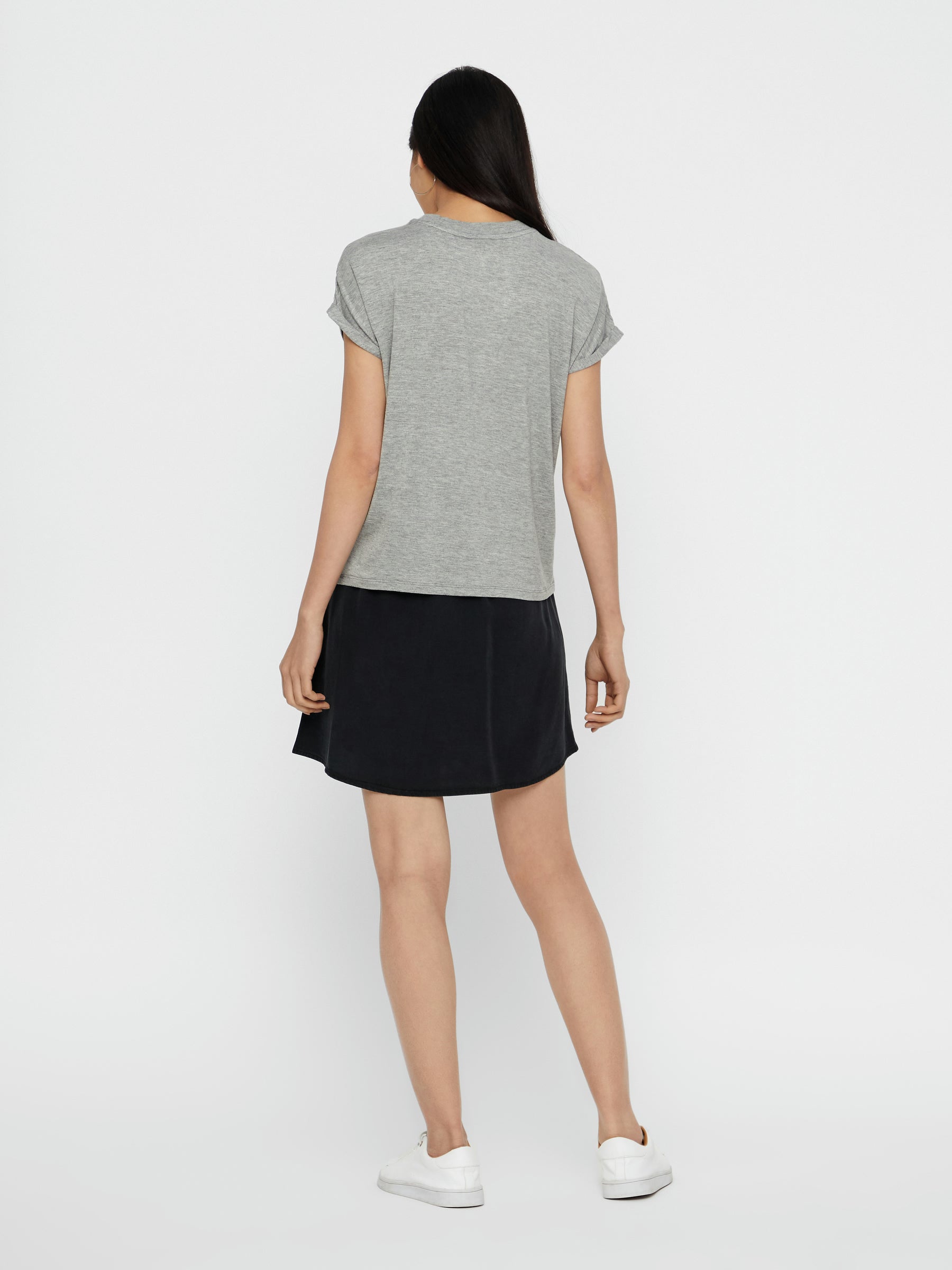 Noisy May t-shirt col rond coupe droite viscose stretch