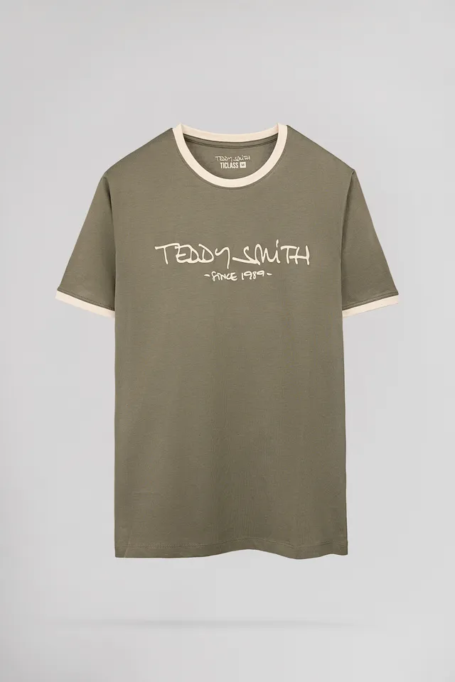 Teddy Smith Ticlass t-shirt homme dusty kaki coton