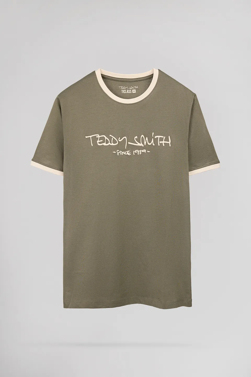 Teddy Smith Ticlass t-shirt homme dusty kaki coton