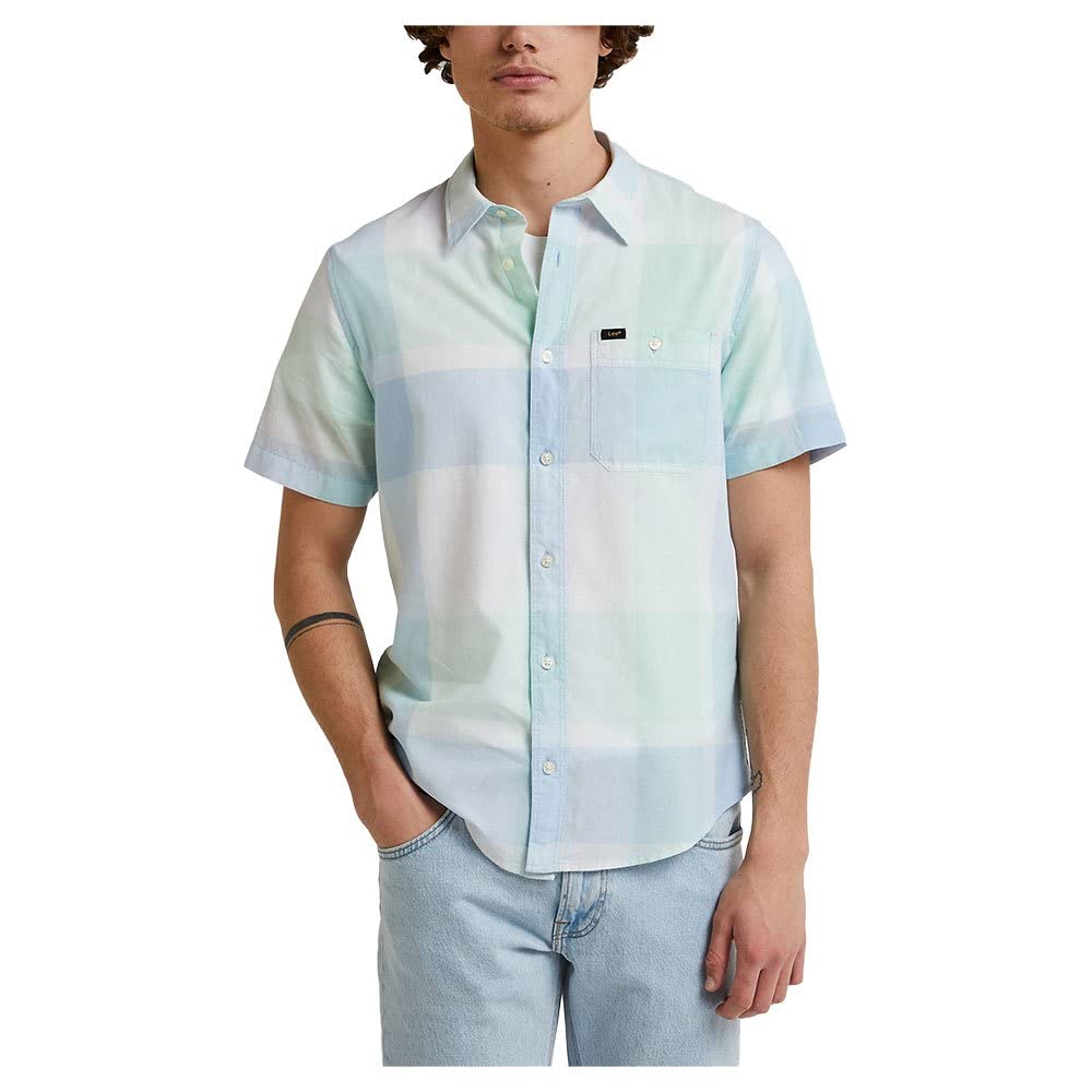 Lee Leesure chemise homme manches courtes rayé coton