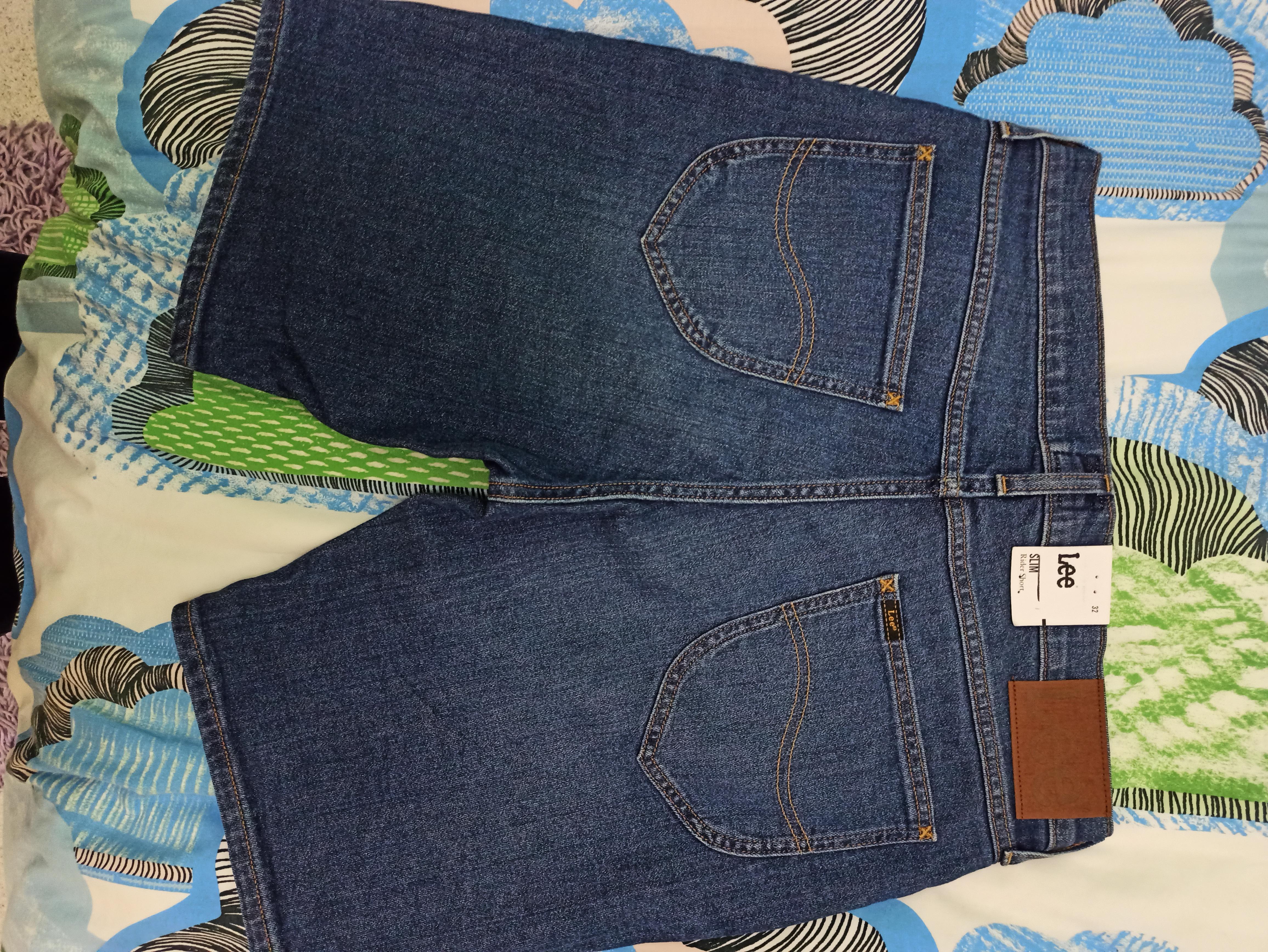Lee short homme vert militaire coton