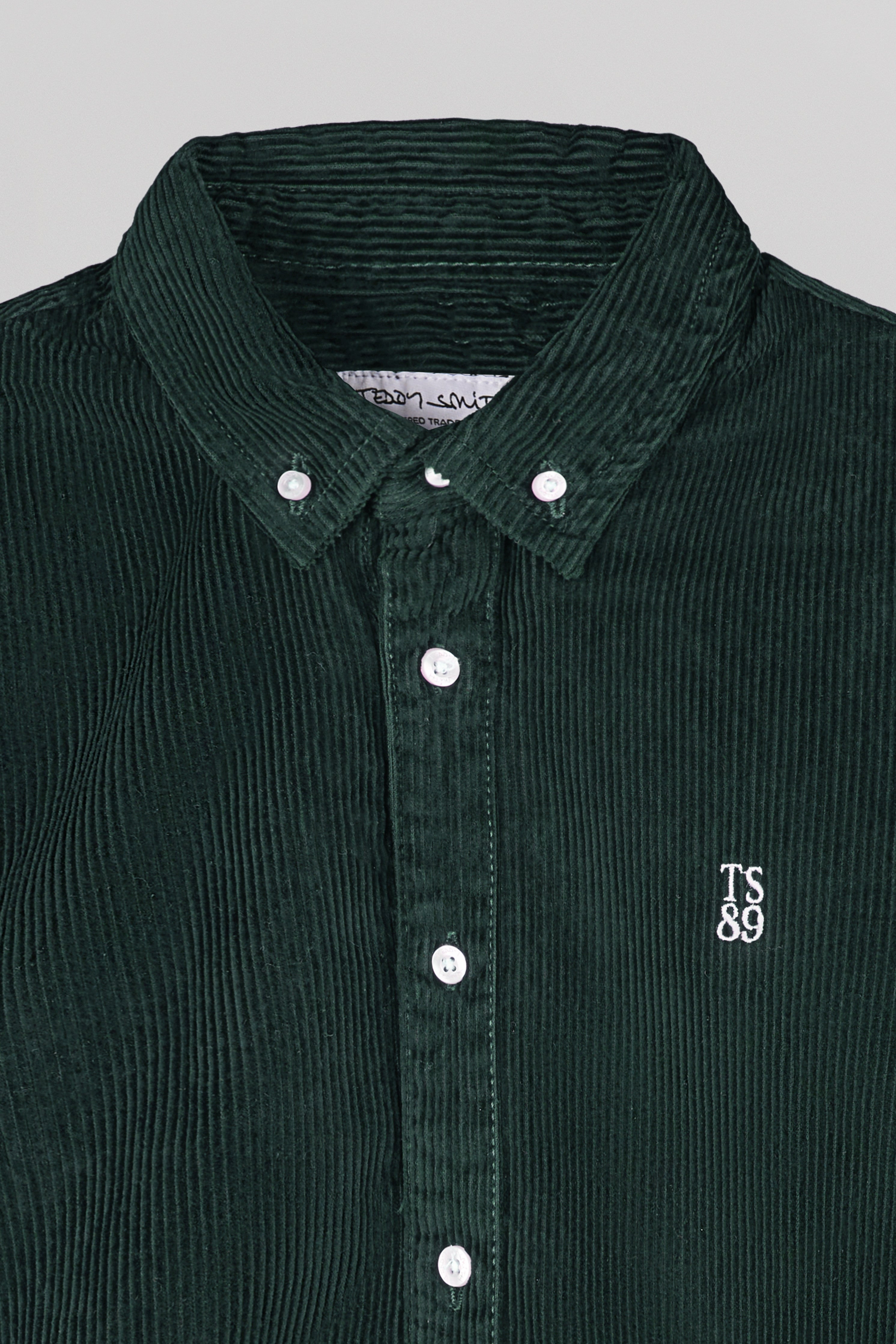 Teddy Smith C-Elton chemise velours vert pin